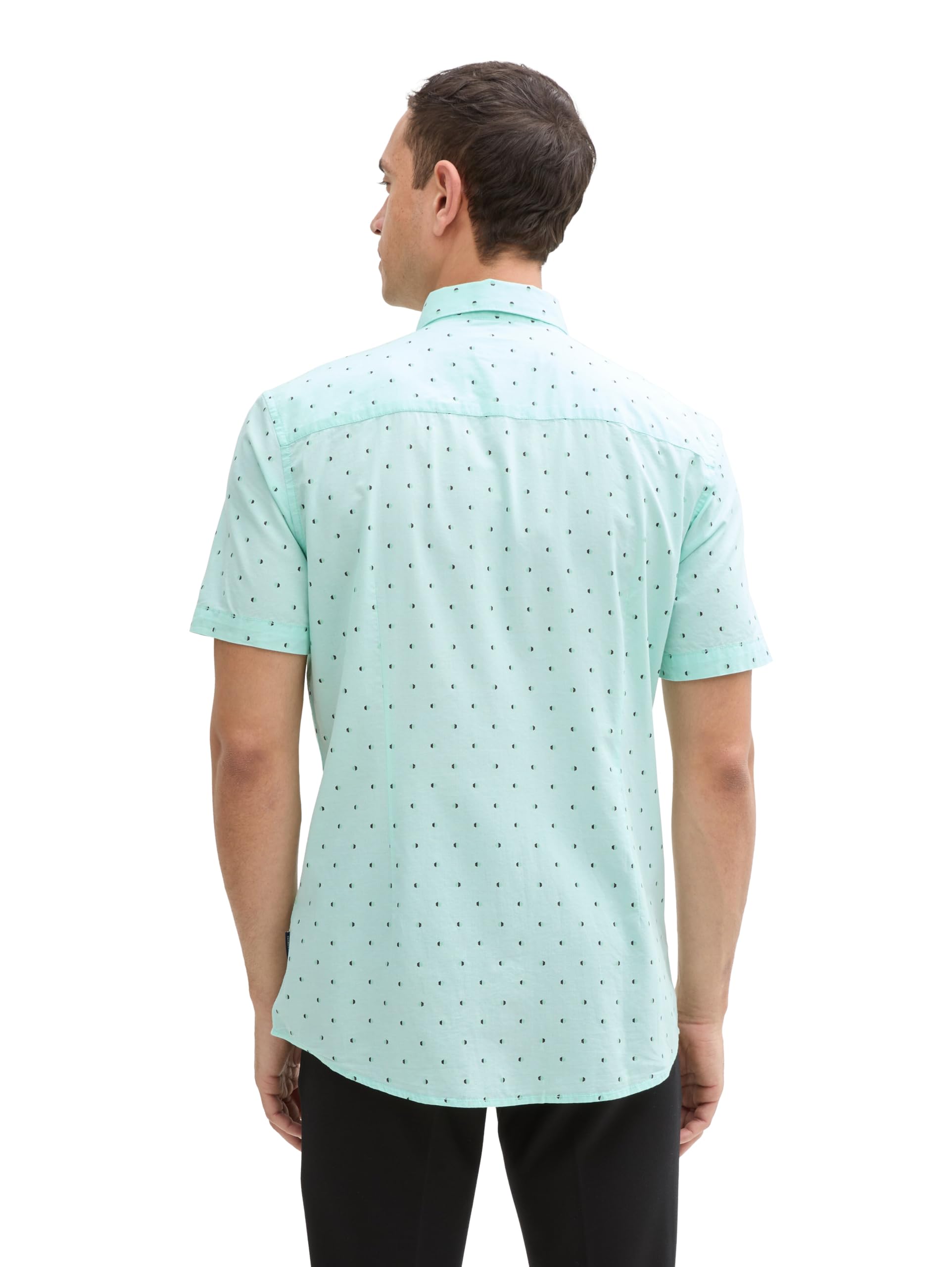 tom-tailor-herren-fitted-kurzarmhemd-mit-muster image 3