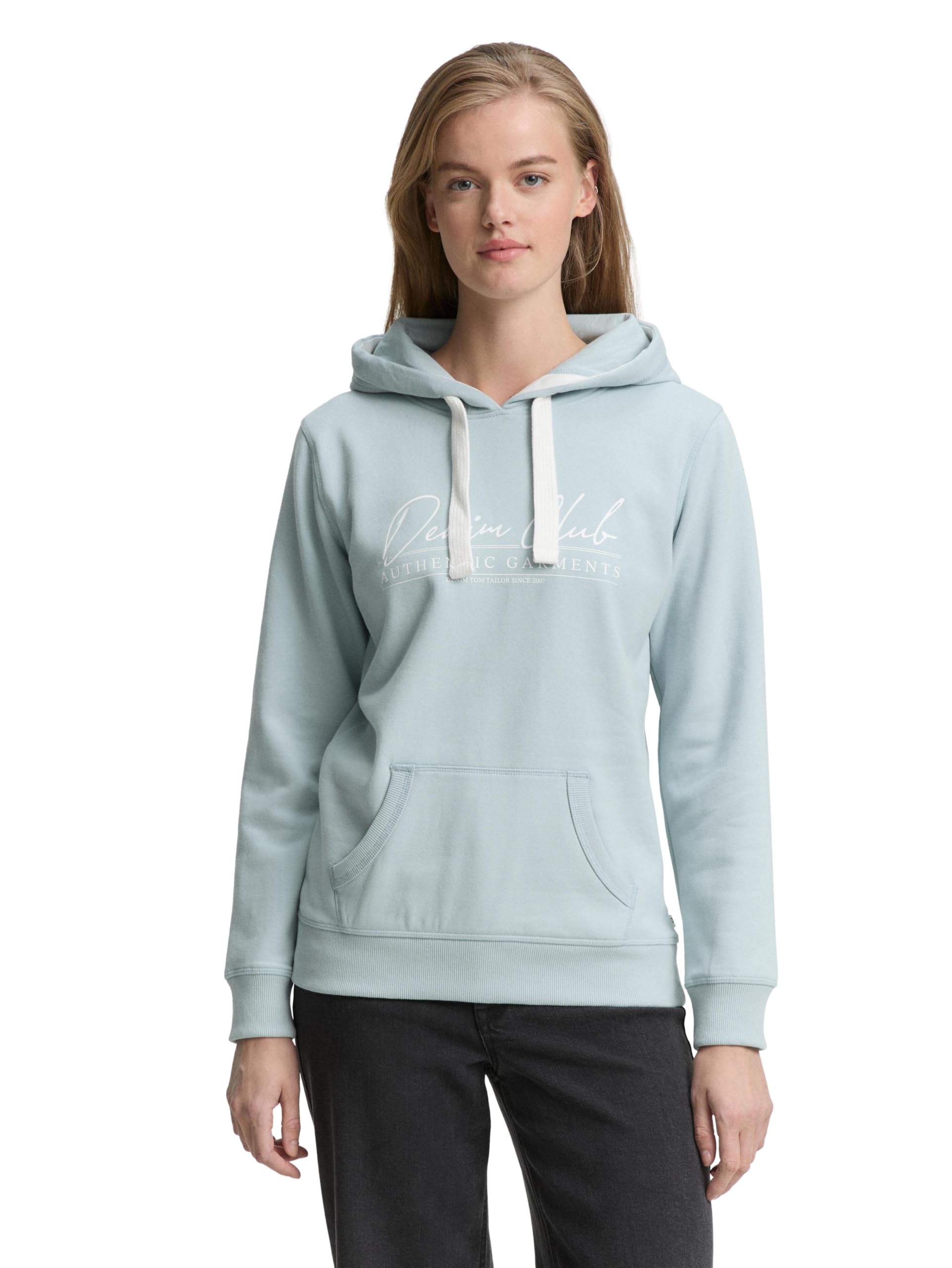 tom-tailor-denim-damen-hoodie-sweatshirt-mit-logo-print image 7
