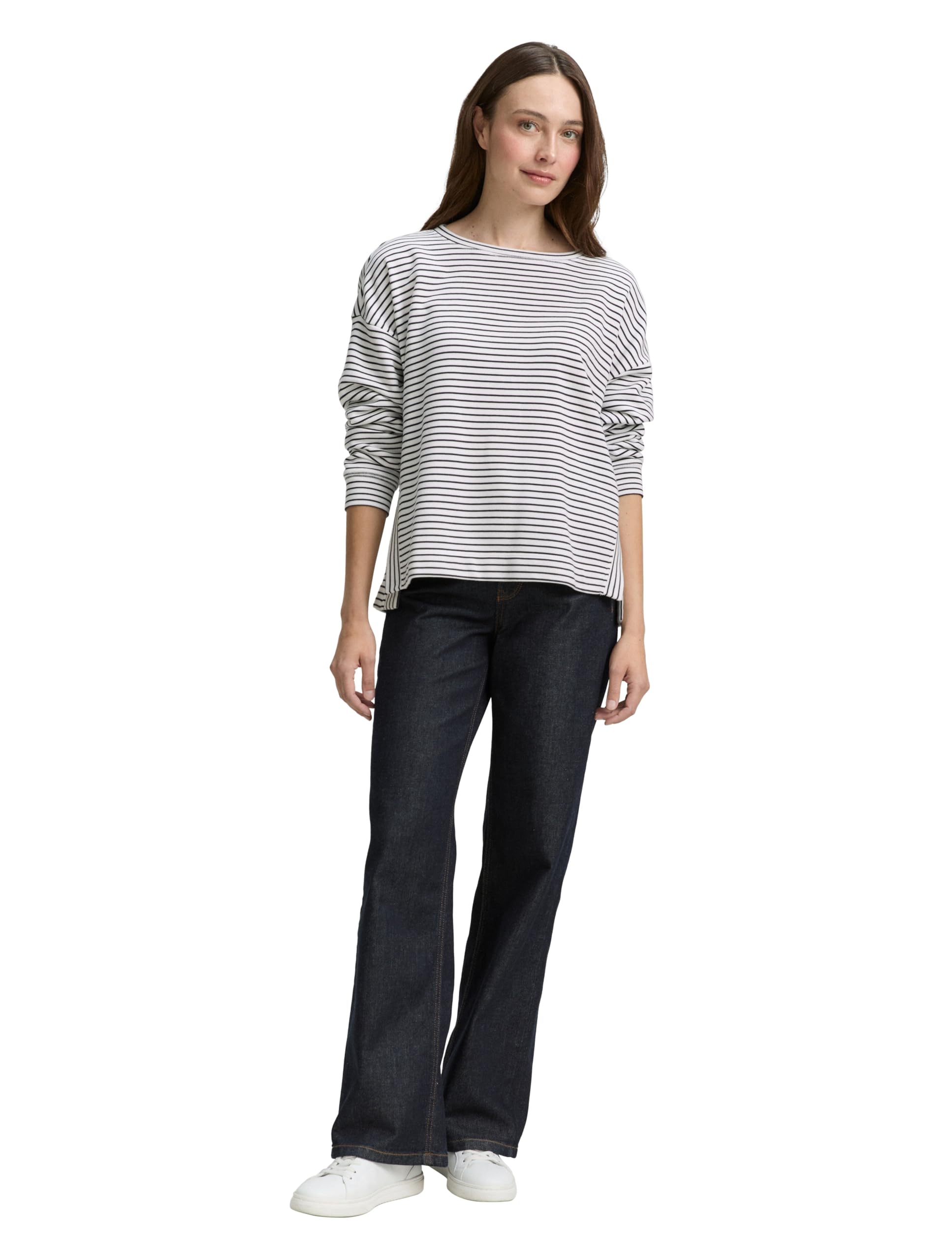 tom-tailor-damen-1047719-sweatshirt-mit-streifenmuster image 2