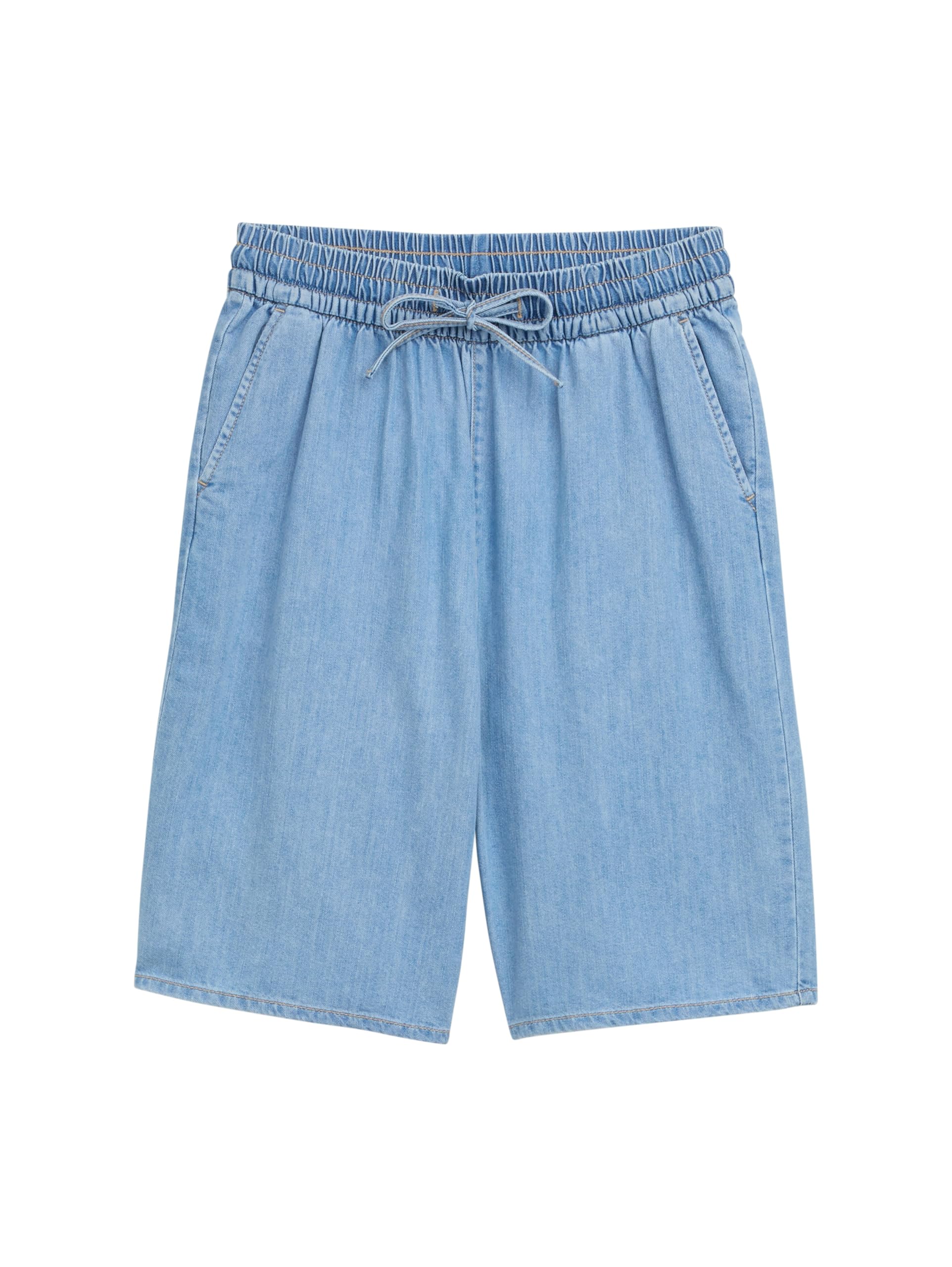 tom-tailor-denim-damen-relaxed-fit-long-bermuda-jeans-shorts image 4