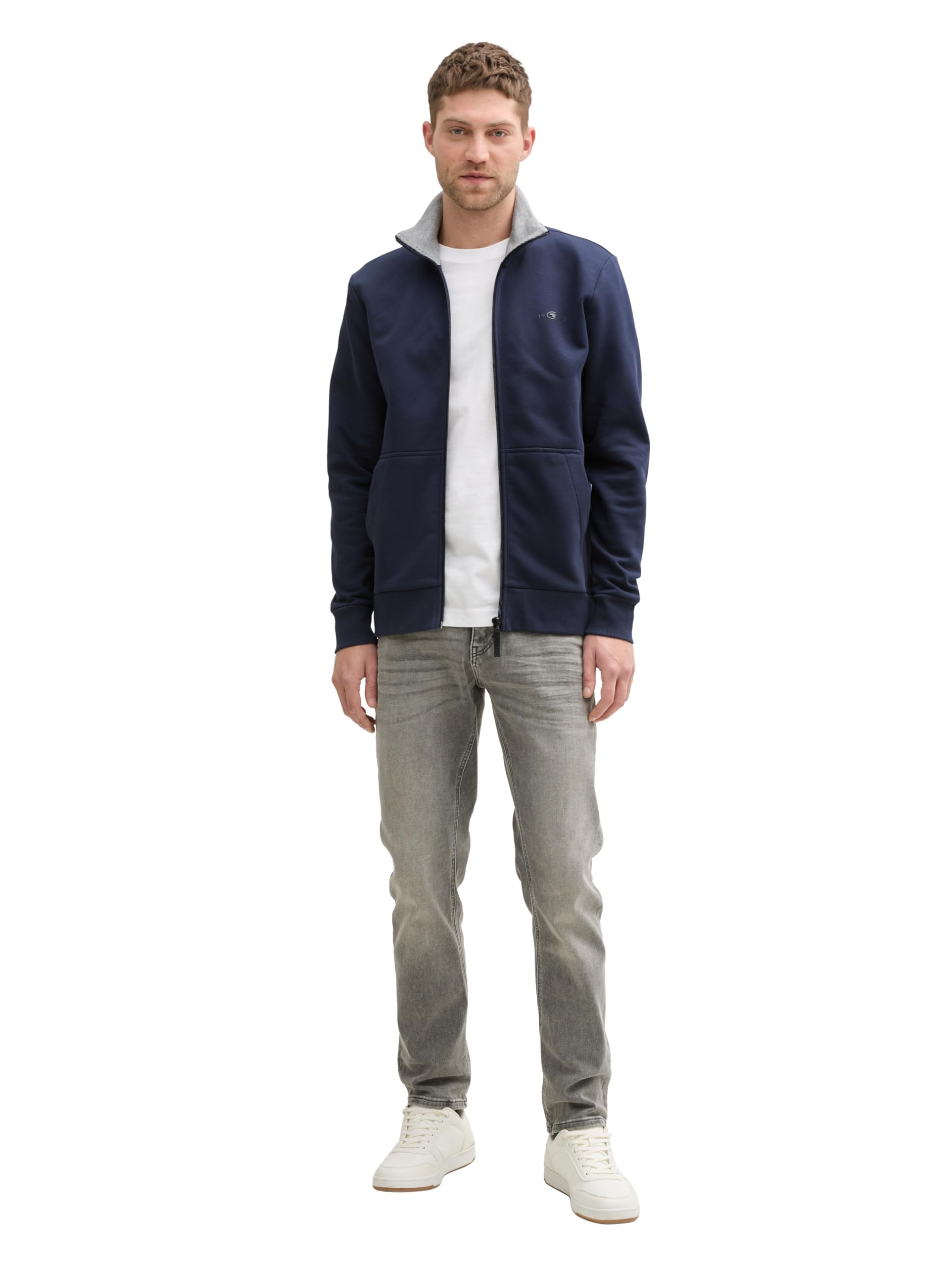 tom-tailor-herren-sweatjacke-mit-stehkragen-2 image 2