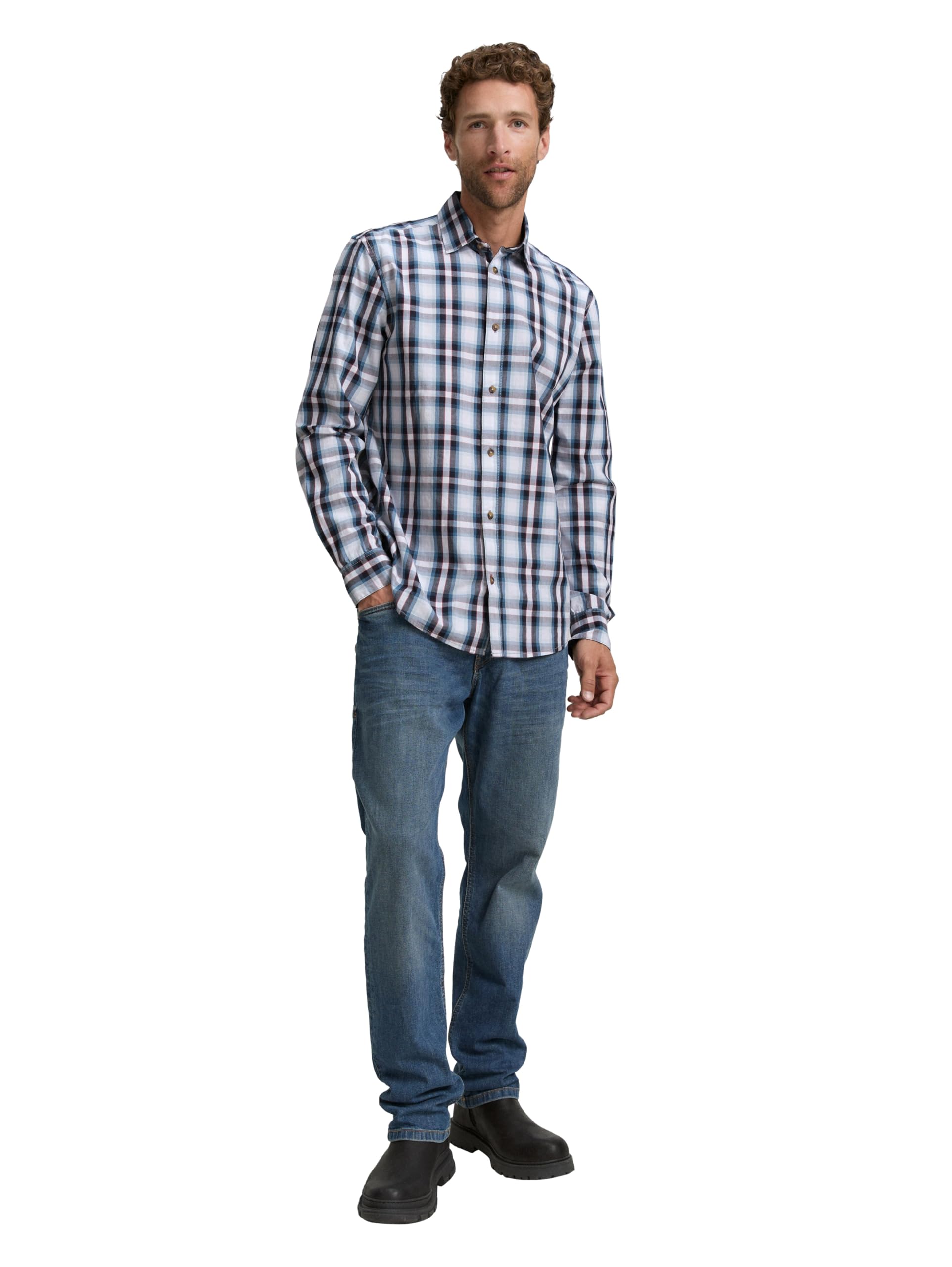 tom-tailor-herren-1047324-regular-fit-hemd-mit-karo-muster image 2
