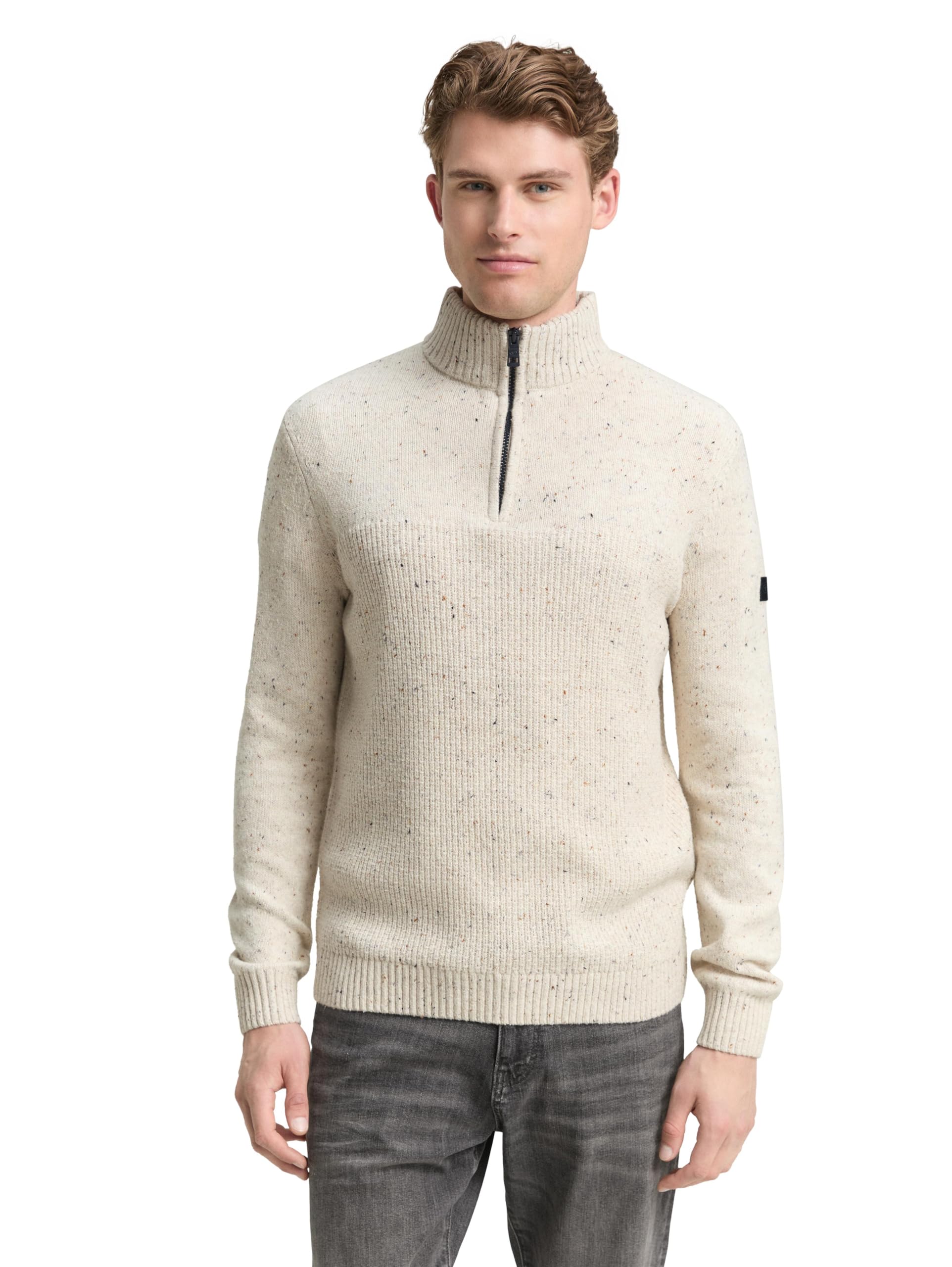 tom-tailor-herren-troyer-strickpullover-mit-strukturmix image 8