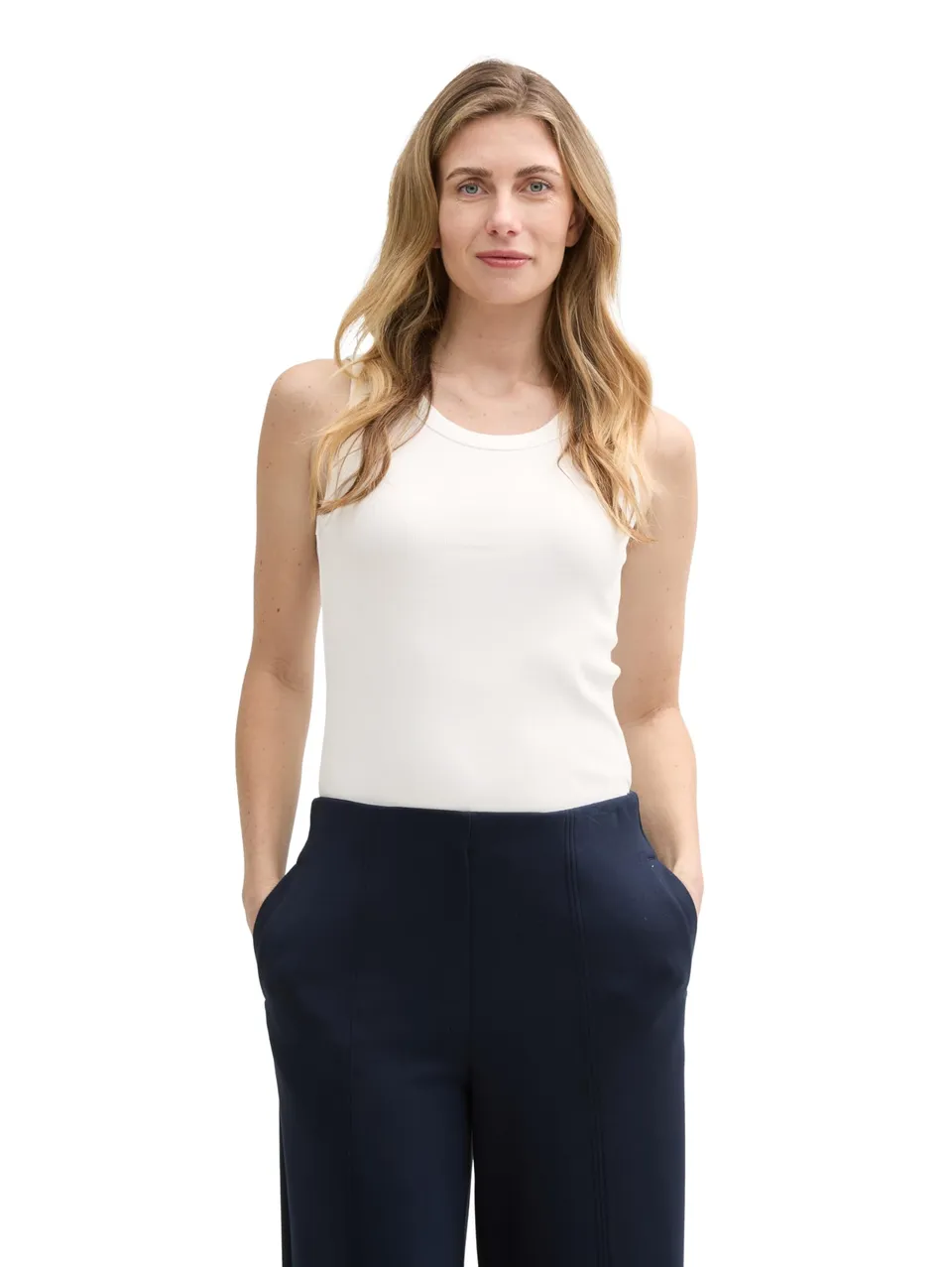 tom-tailor-damen-top-mit-rippstruktur image 1