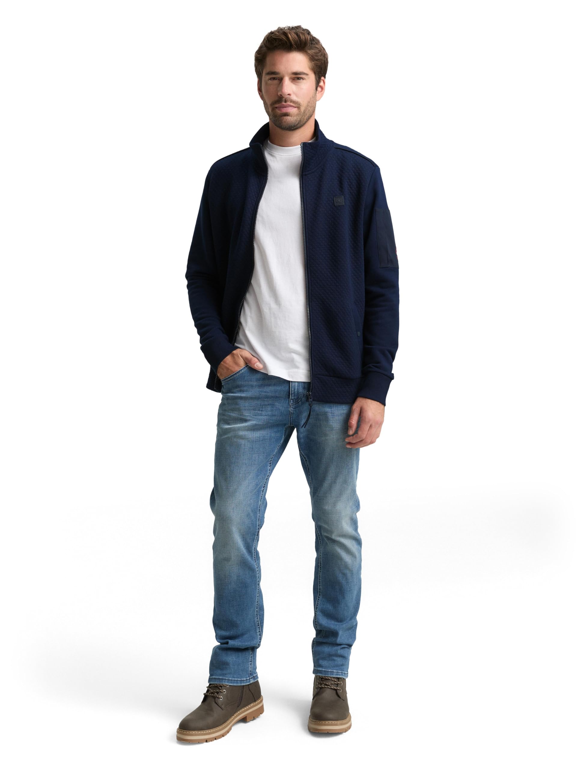 tom-tailor-herren-sweatjacke-1049263-mit-rmeltasche image 3