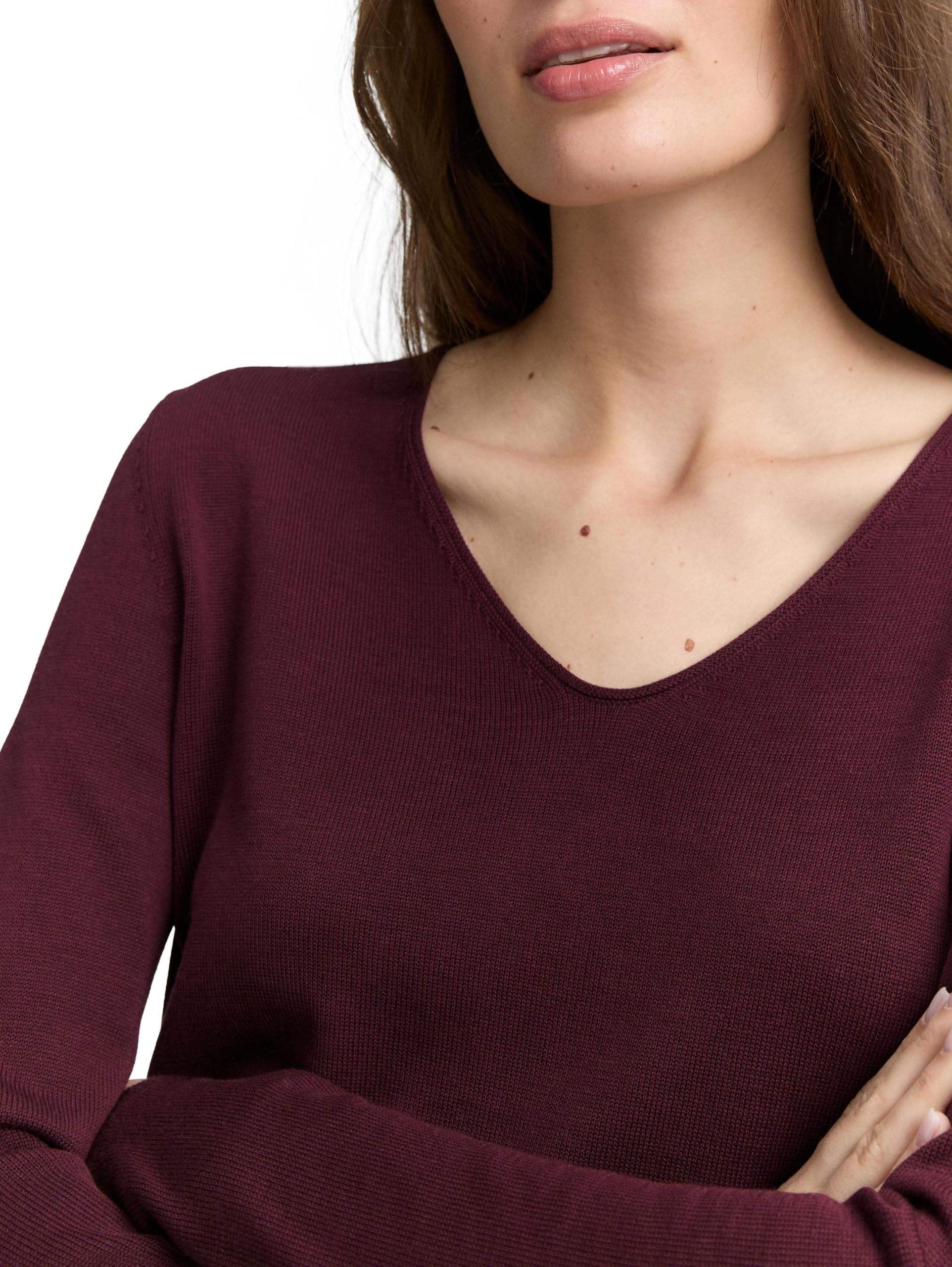 tom-tailor-damen-1012976-basic-strickpullover-mit-v-ausschnitt image 5