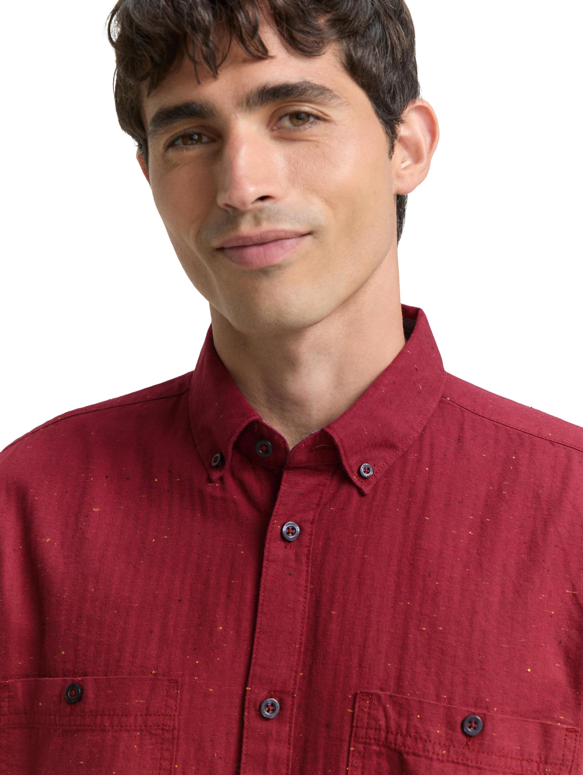 tom-tailor-herren-regular-fit-hemd-in-melange-optik image 4