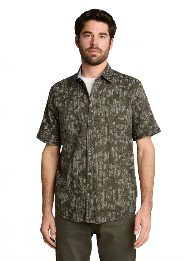 tom-tailor-herren-1050944-regular-fit-kurzarmhemd-mit-muster image 1