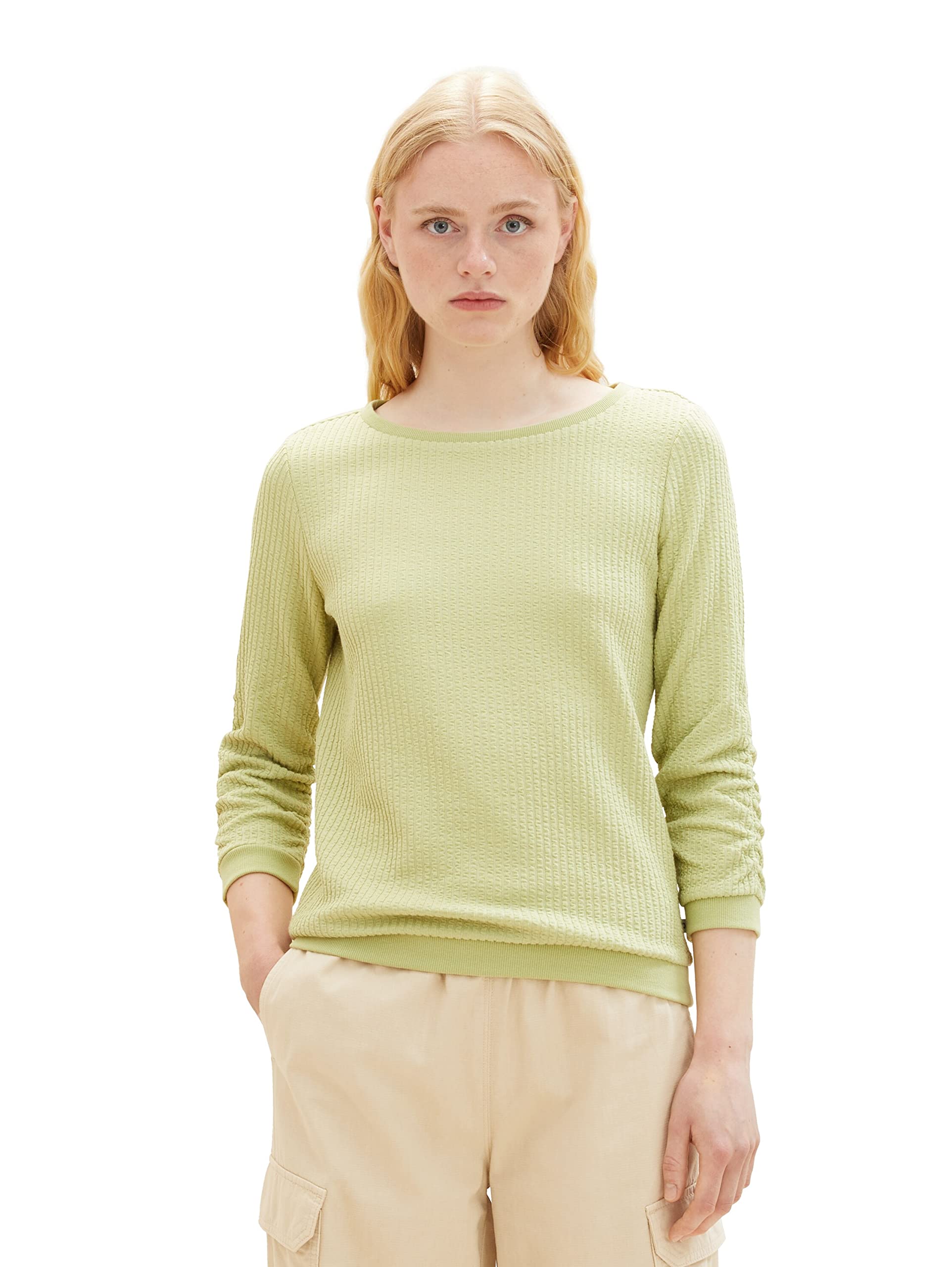 tom-tailor-denim-1039822-damen-sweatshirt-mit-raffarm image 8