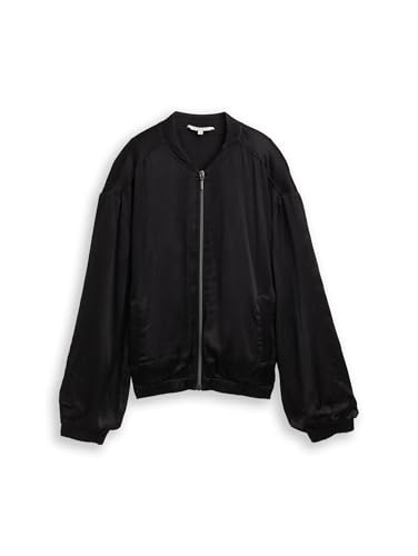 tom-tailor-damen-1048645-oversize-satin-bomber-jacke-leichter-glanz-l-ssiger-sty image 7