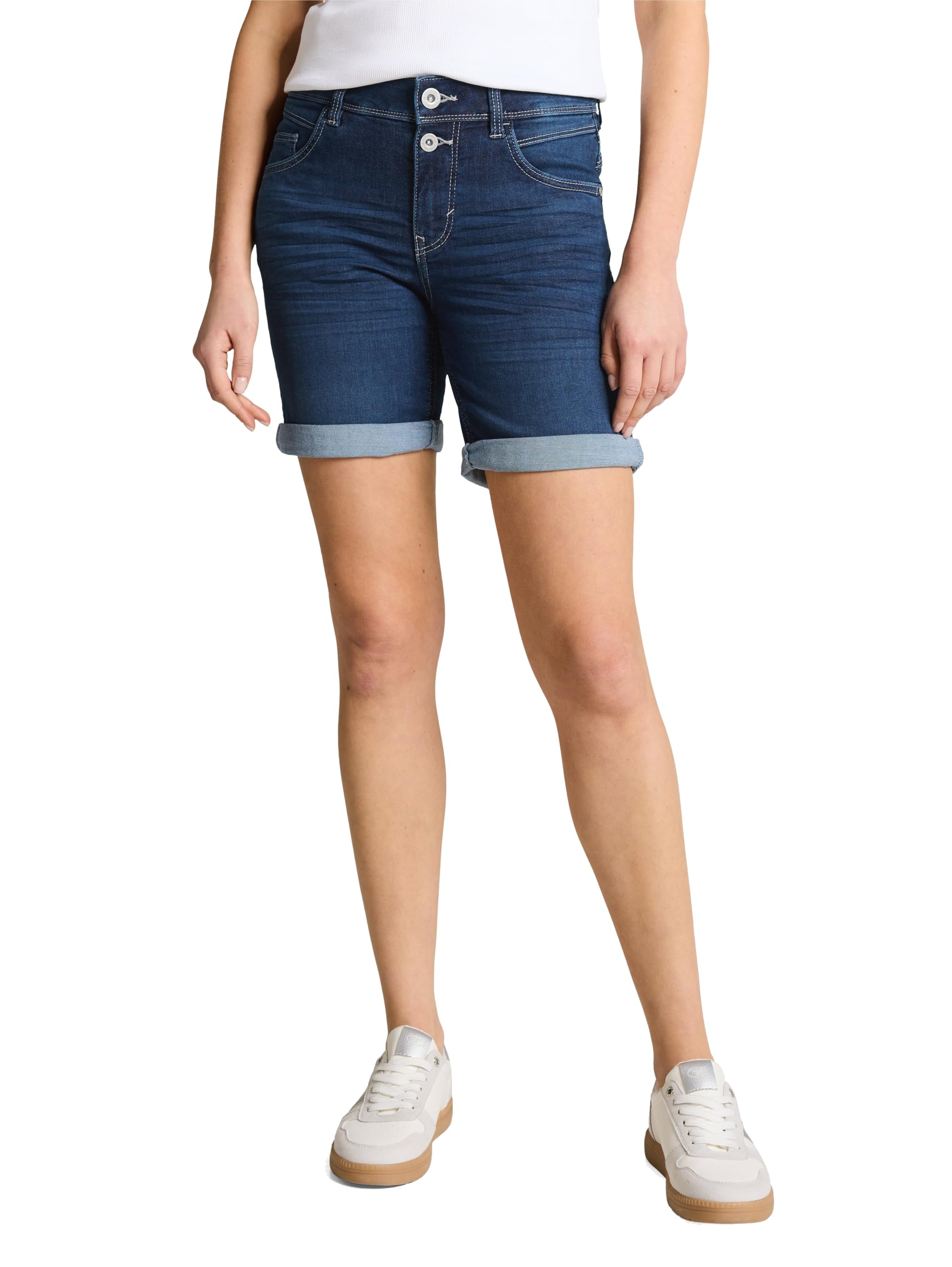tom-tailor-ttlene-slim-bermuda-jeans-shorts-1050413-damen image 1