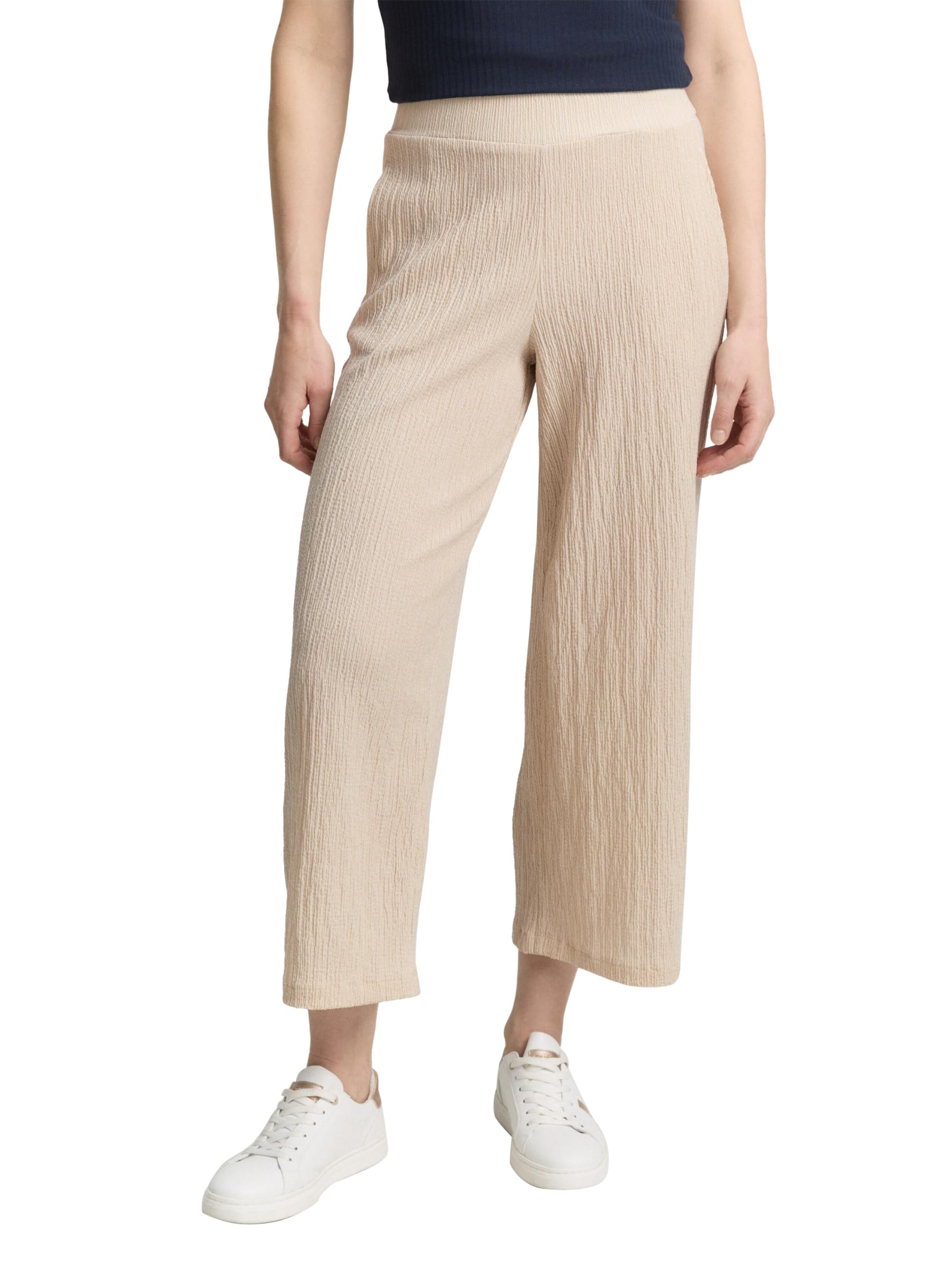 tom-tailor-damen-crinkle-culotte-hose image 8