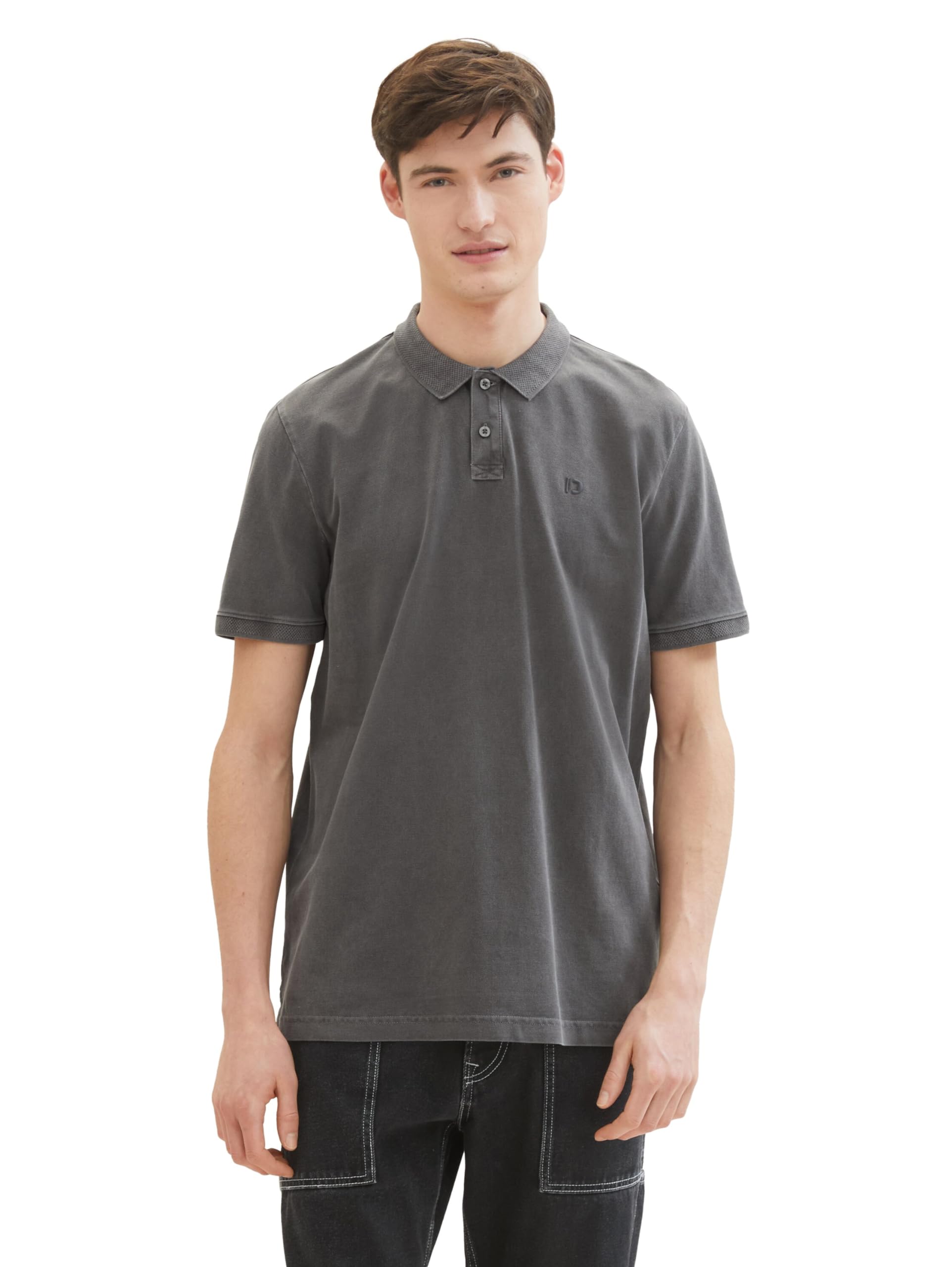 tom-tailor-denim-herren-poloshirt-im-washed-look-l-ssiges-freizeitshirt image 8