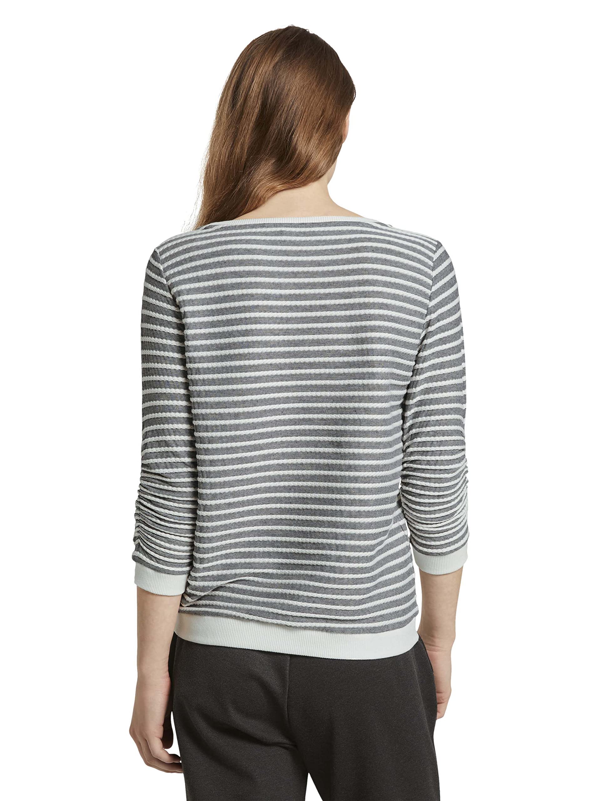 tom-tailor-denim-damen-sweatshirt-mit-raffarm image 3