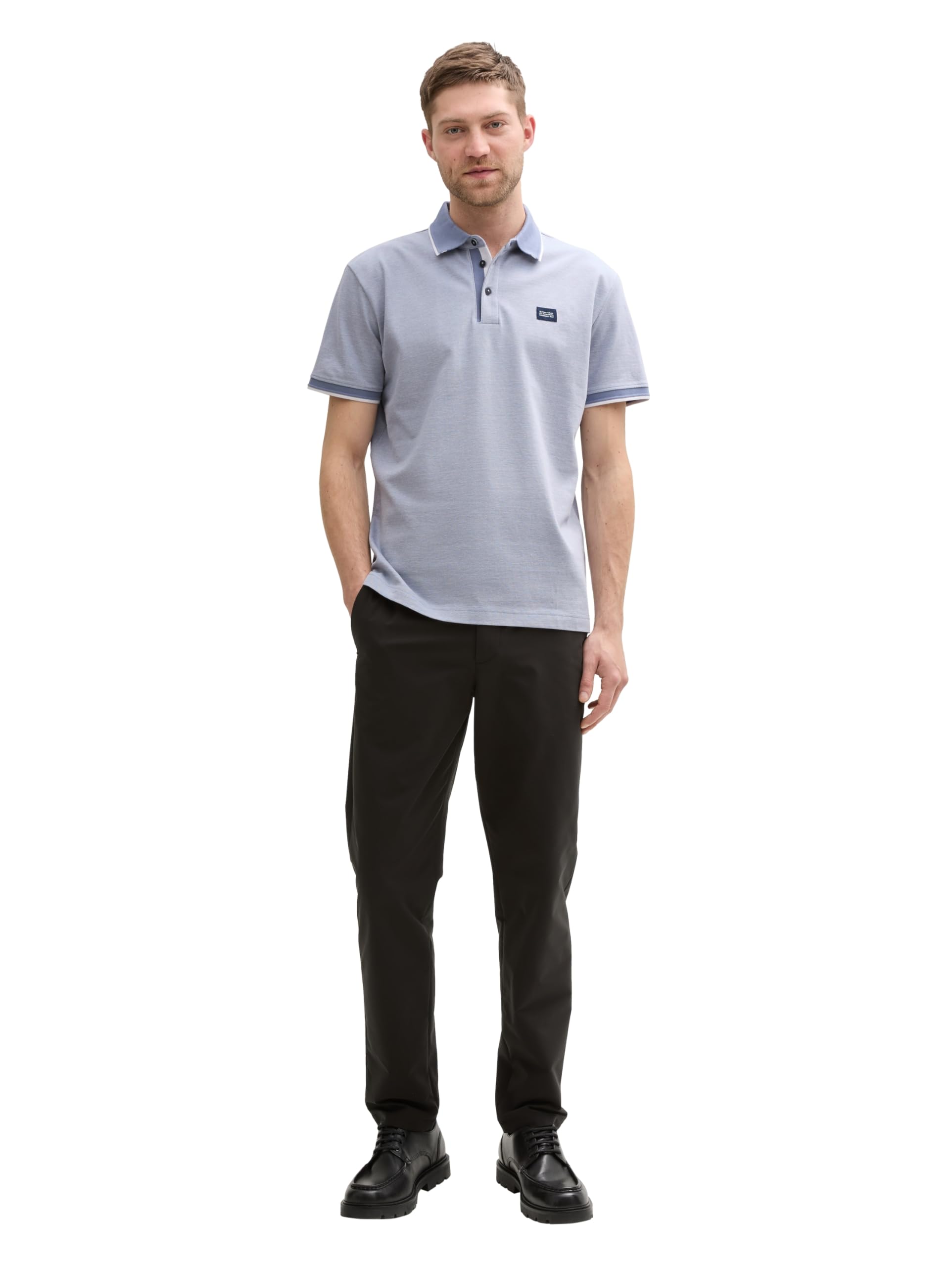 tom-tailor-herren-piqu-poloshirt-mit-logo-label image 3