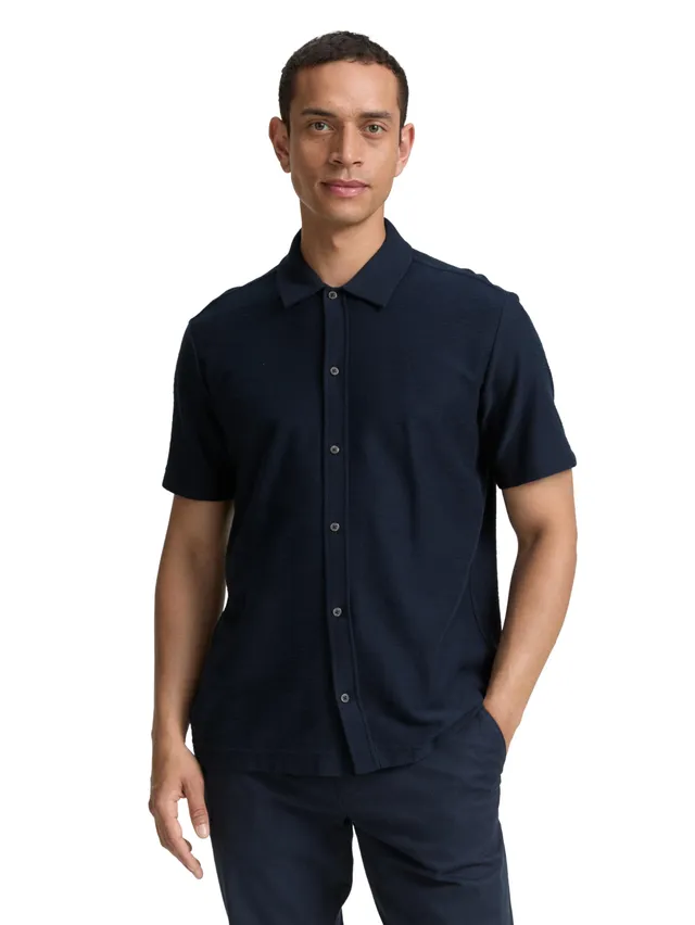tom-tailor-herren-regular-fit-kurzarmhemd-aus-jersey image 1