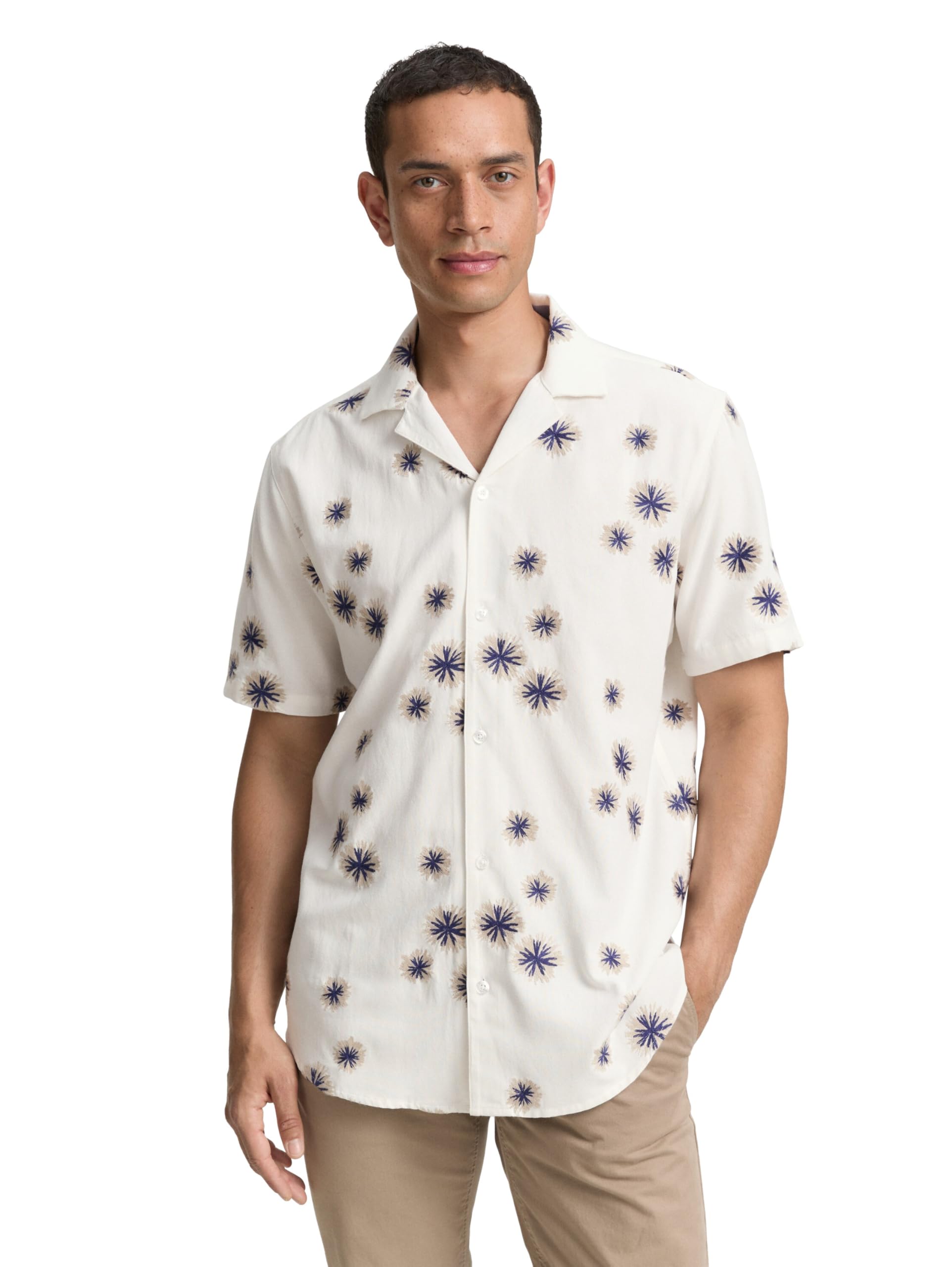 tom-tailor-herren-regular-fit-kurzarmhemd-im-hawaii-look image 1