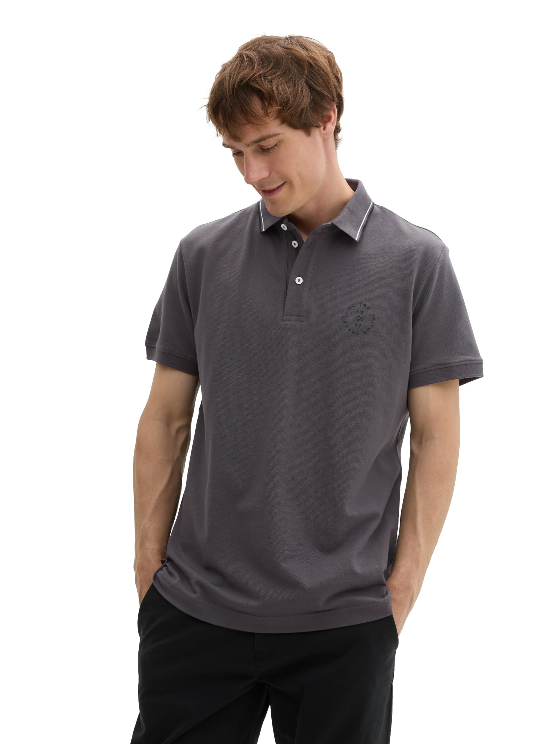 tom-tailor-herren-basic-piqu-poloshirt-mit-logo-print-2 image 6