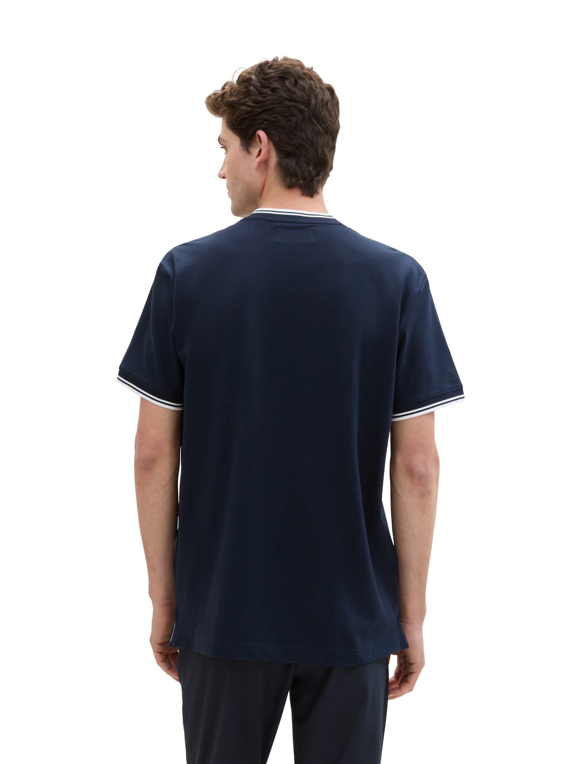tom-tailor-herren-basic-piqu-poloshirt-stehkragen image 3