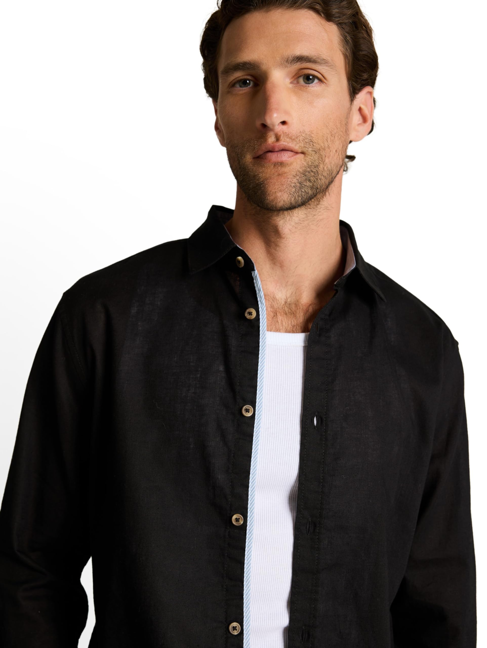 tom-tailor-herren-baumwollhemd-mit-leinen-2 image 4