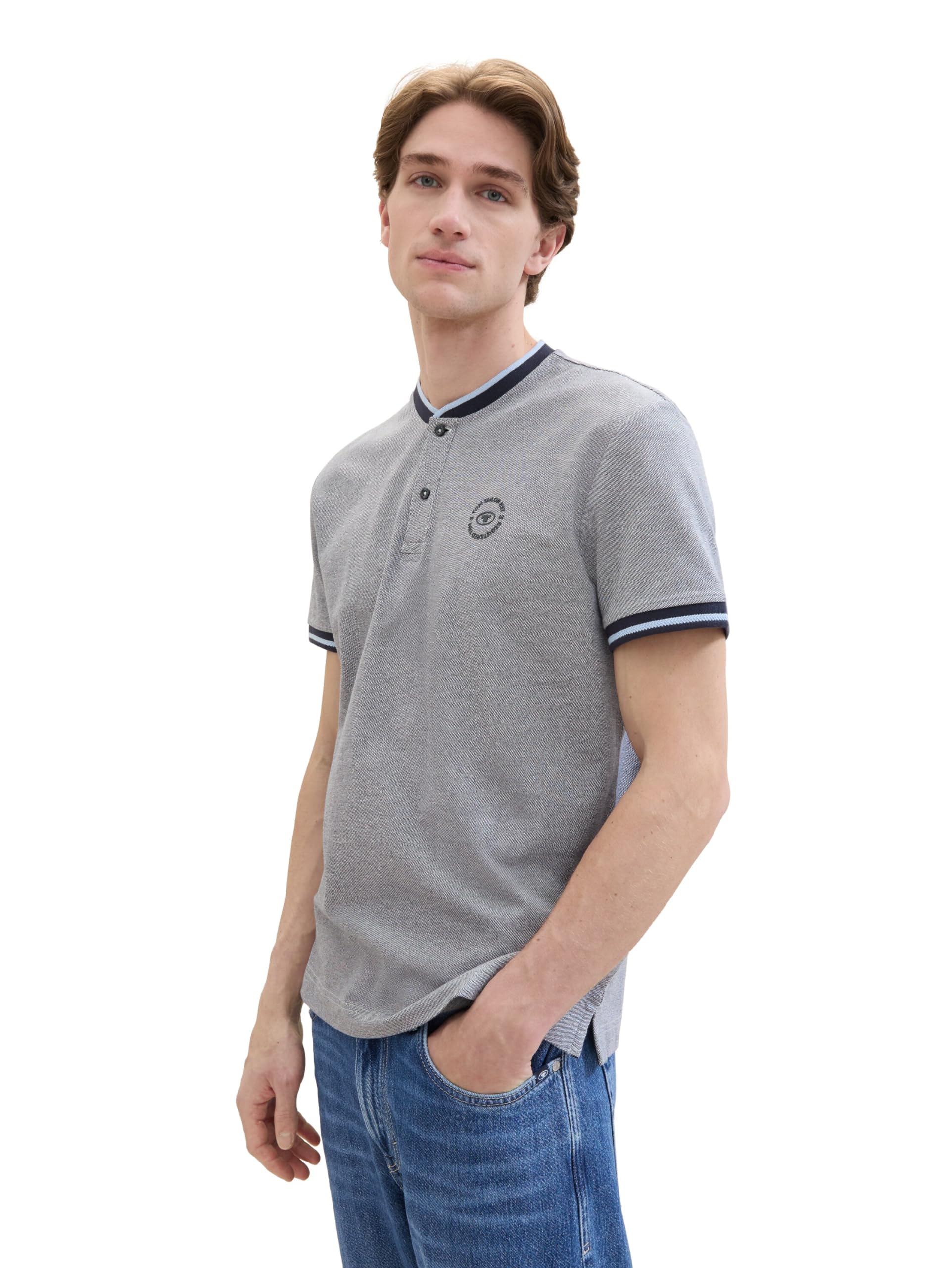 tom-tailor-herren-basic-piqu-poloshirt-stehkragen image 7