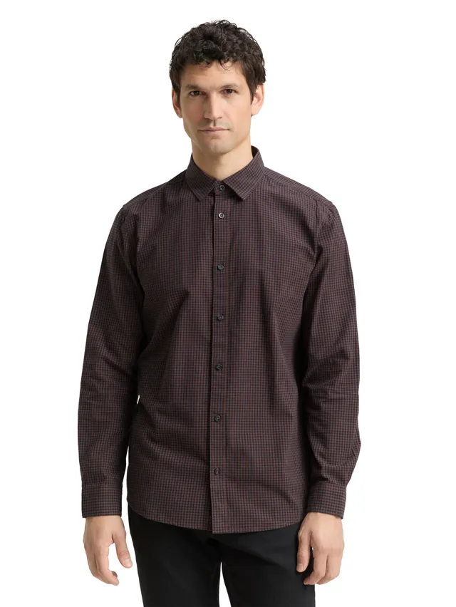 tom-tailor-herren-regular-fit-hemd-mit-karomuster image 1