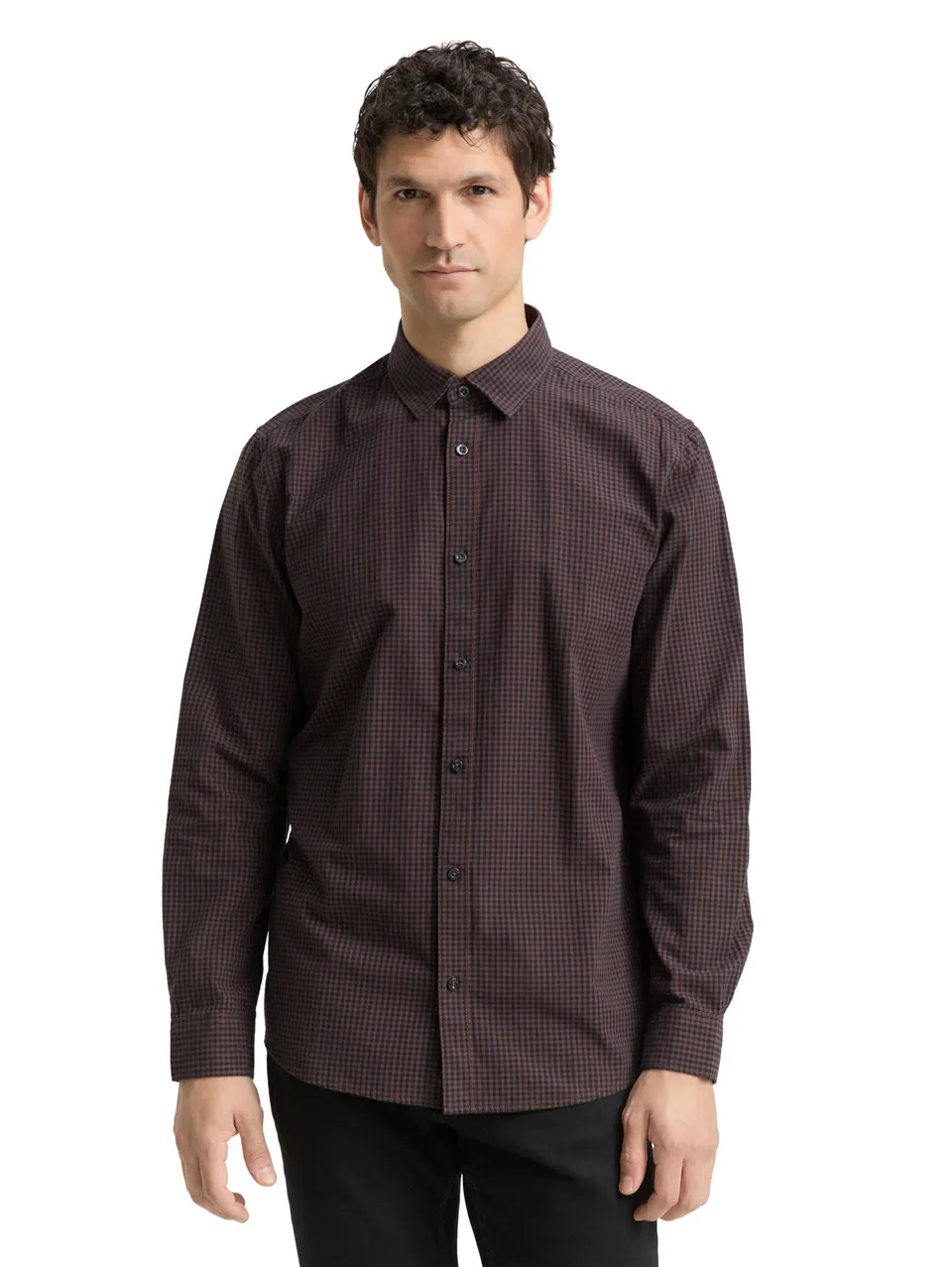 tom-tailor-herren-regular-fit-hemd-mit-karomuster image 1
