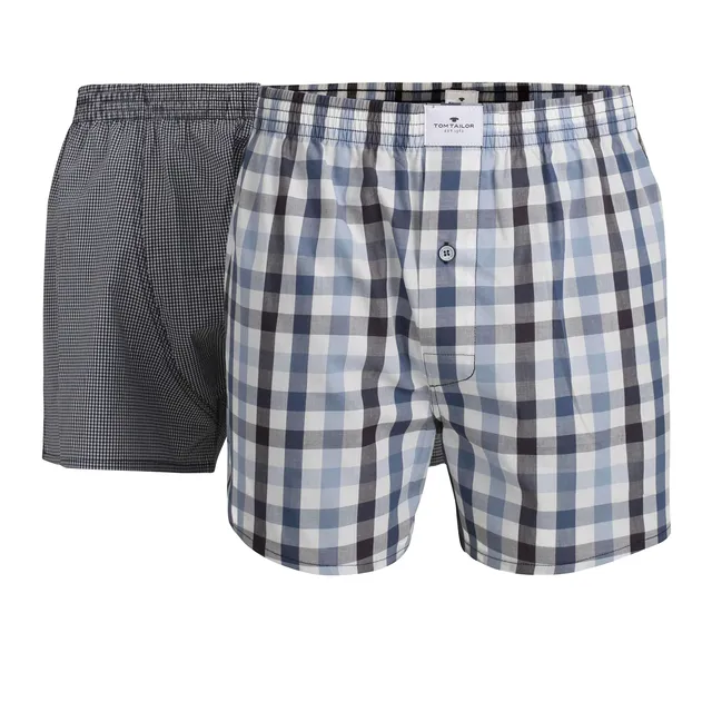 tom-tailor-herren-boxershort-blau-kariert-2er-pack image 1
