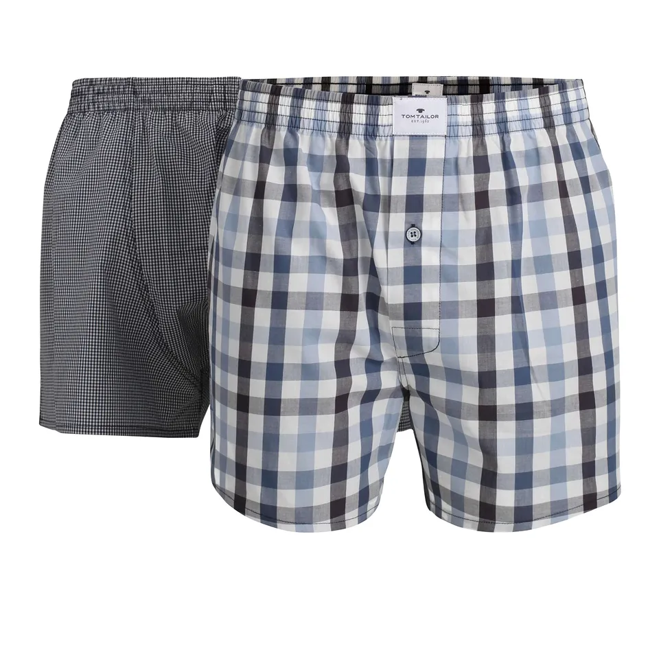 tom-tailor-herren-boxershort-blau-kariert-2er-pack image 1