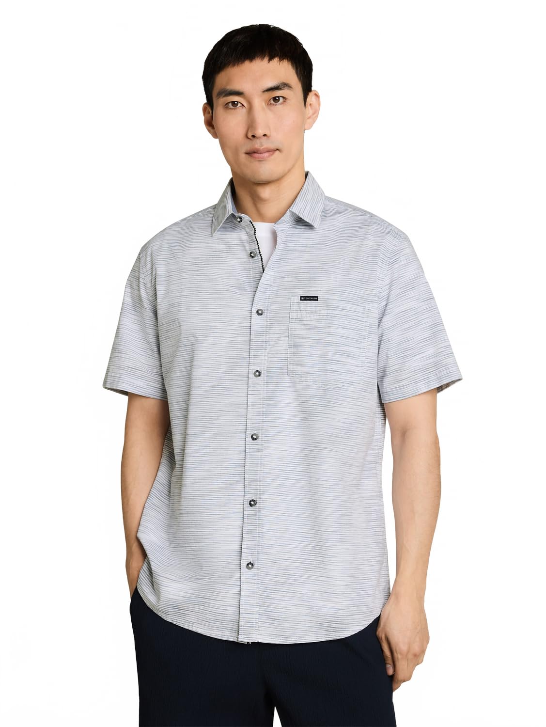tom-tailor-1053285-herren-regular-fit-kurzarmhemd-aus-baumwolle image 6