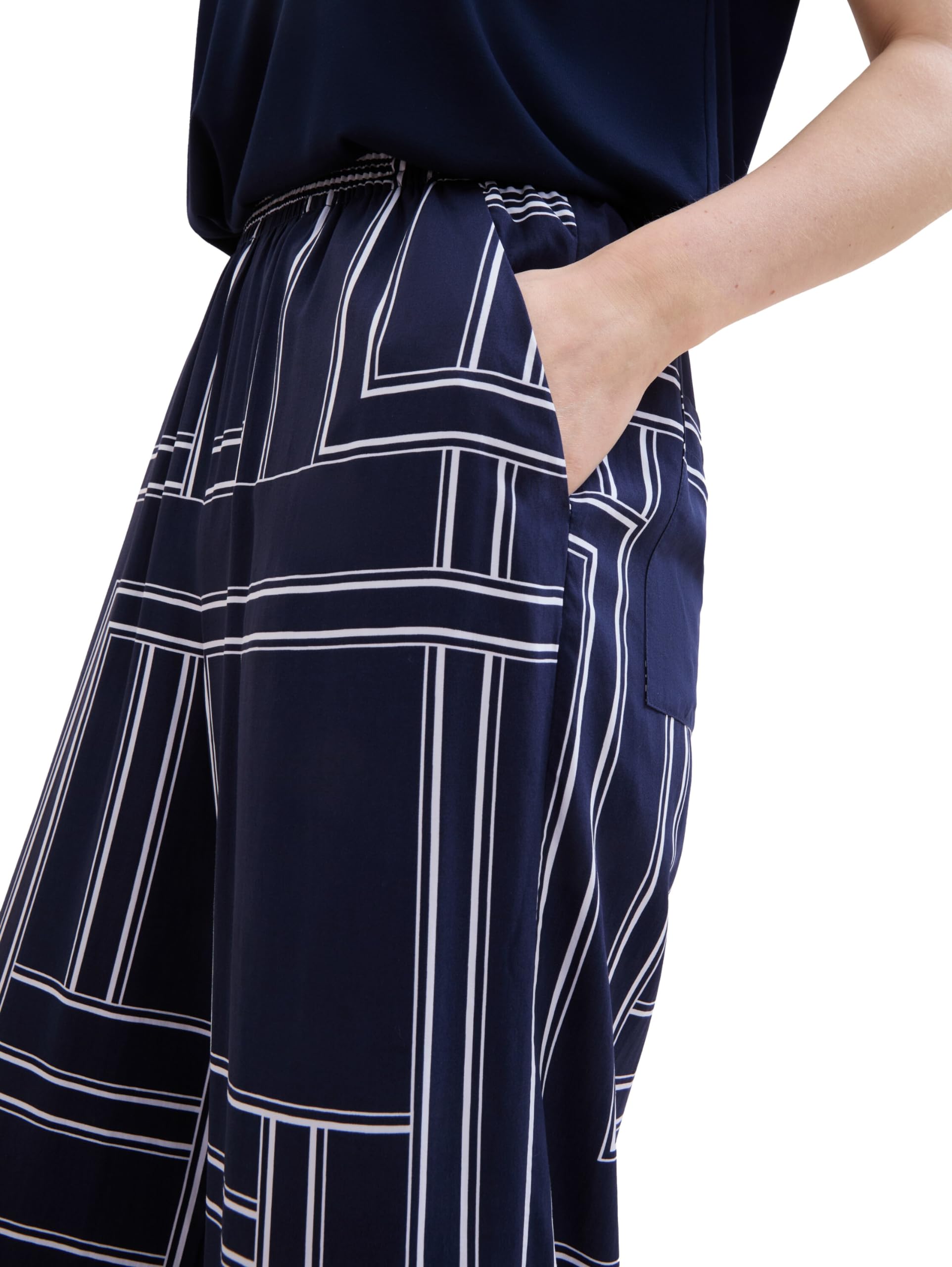 tom-tailor-damen-loose-fit-palazzo-hose image 6