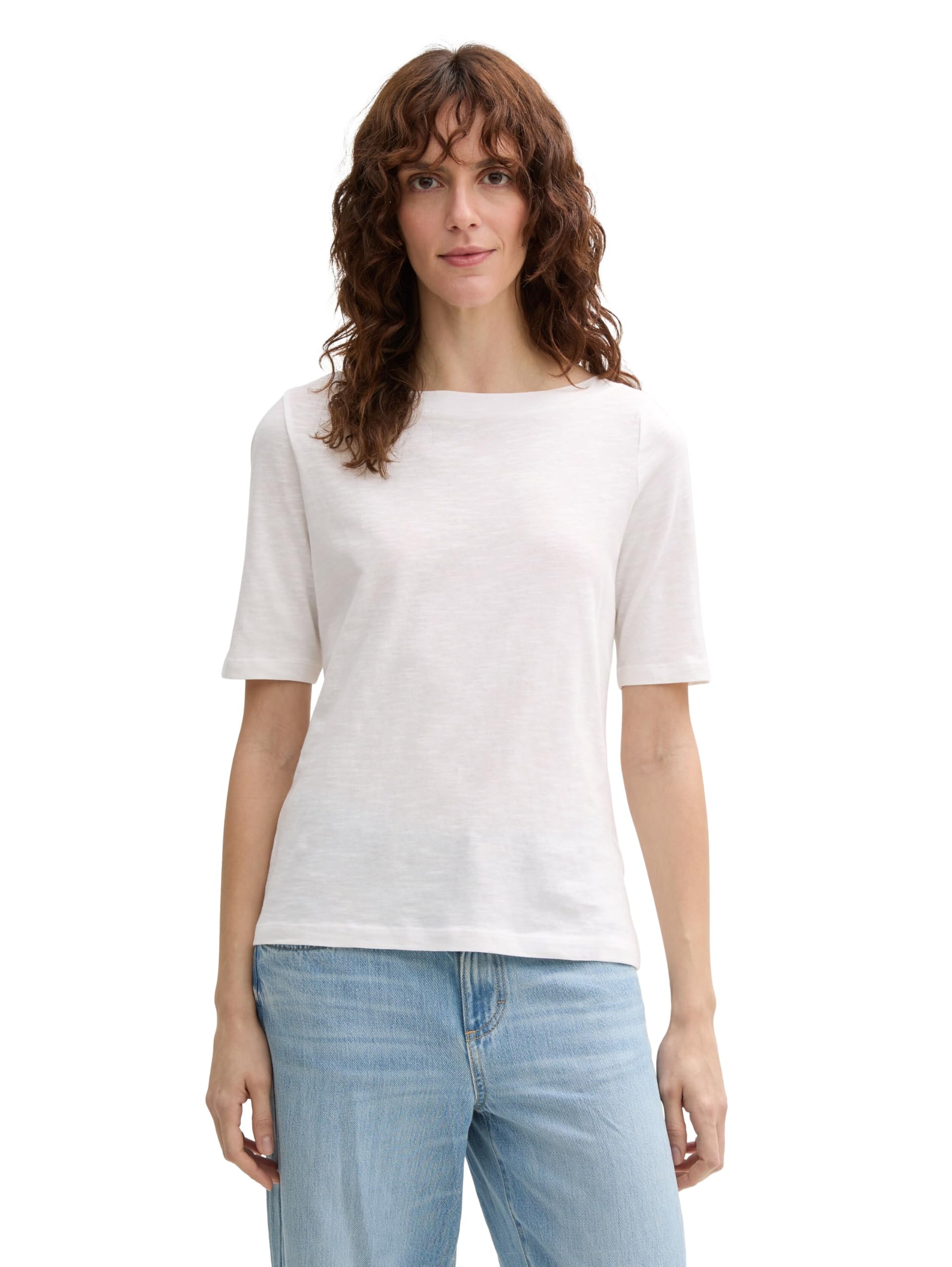tom-tailor-t-shirt-mit-u-boot-ausschnitt-damen image 1