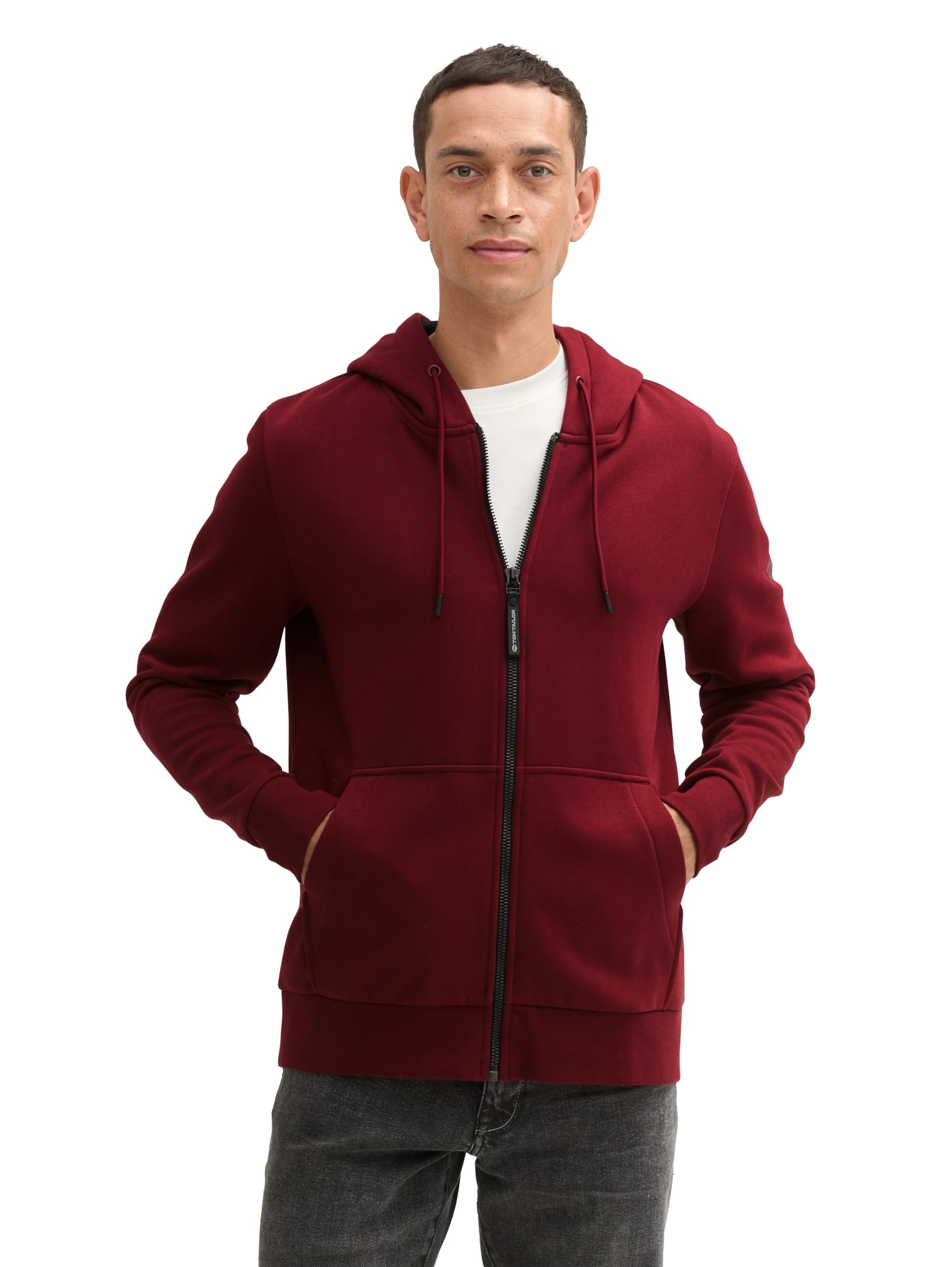 tom-tailor-herren-hoodie-sweatjacke-mit-k-ngurutasche image 7