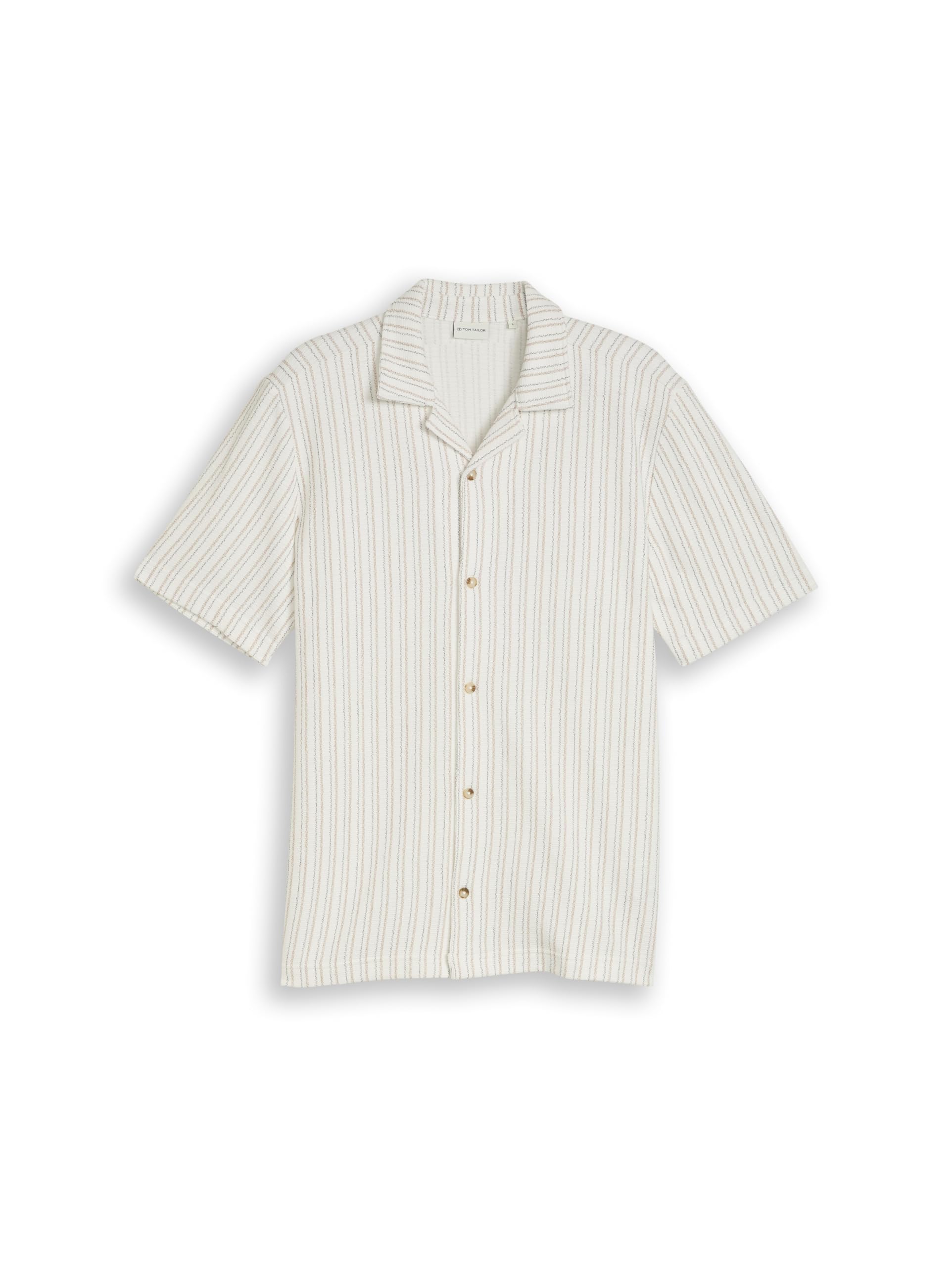tom-tailor-herren-1051185-regular-fit-kurzarmhemd-mit-streifen image 5