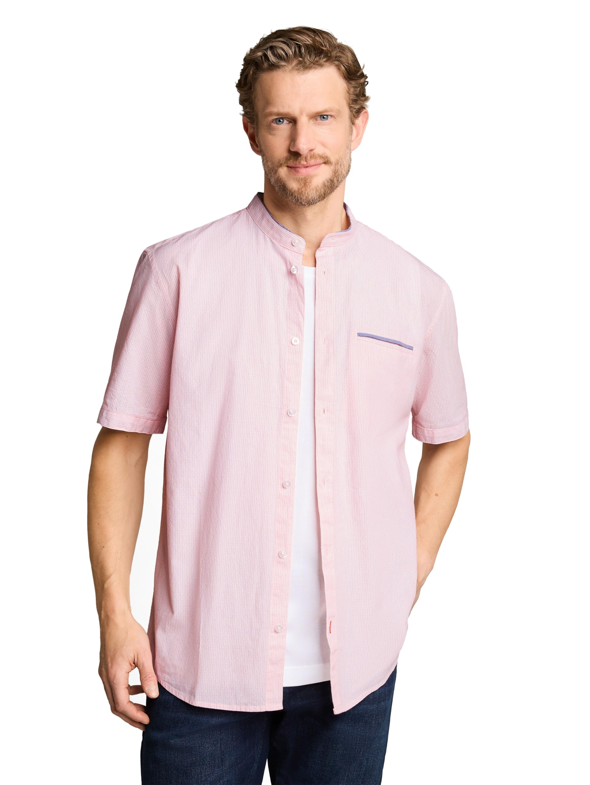 tom-tailor-1050946-regular-fit-kurzarmhemd-mit-stehkragen-herren image 6