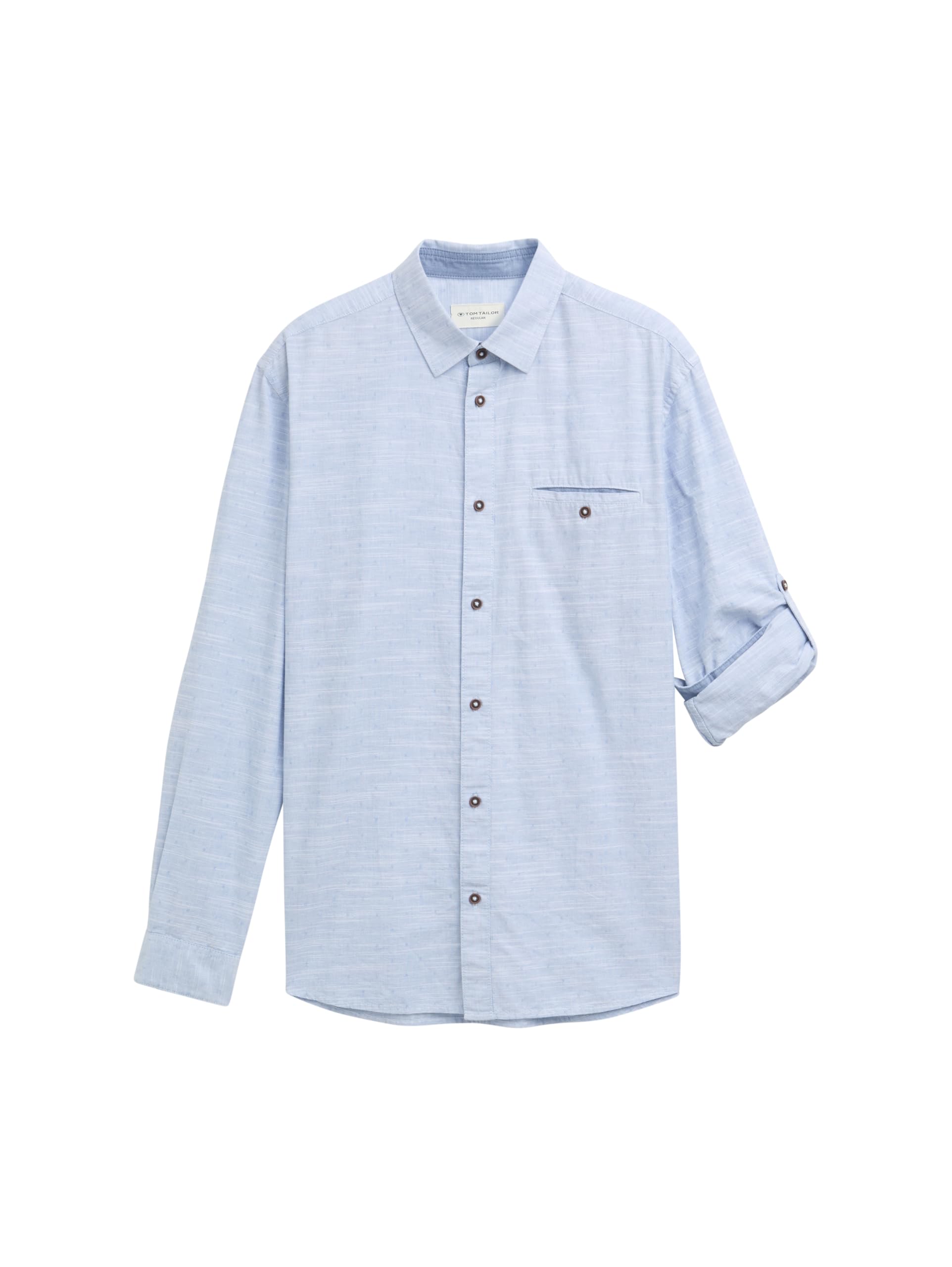 tom-tailor-herren-langarm-hemd-structured-slubyarn-regular-fit image 5