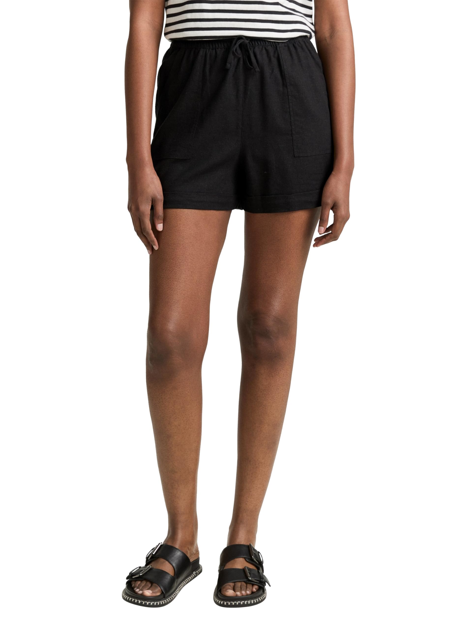 tom-tailor-denim-damen-relaxed-shorts-mit-leinenanteil image 6