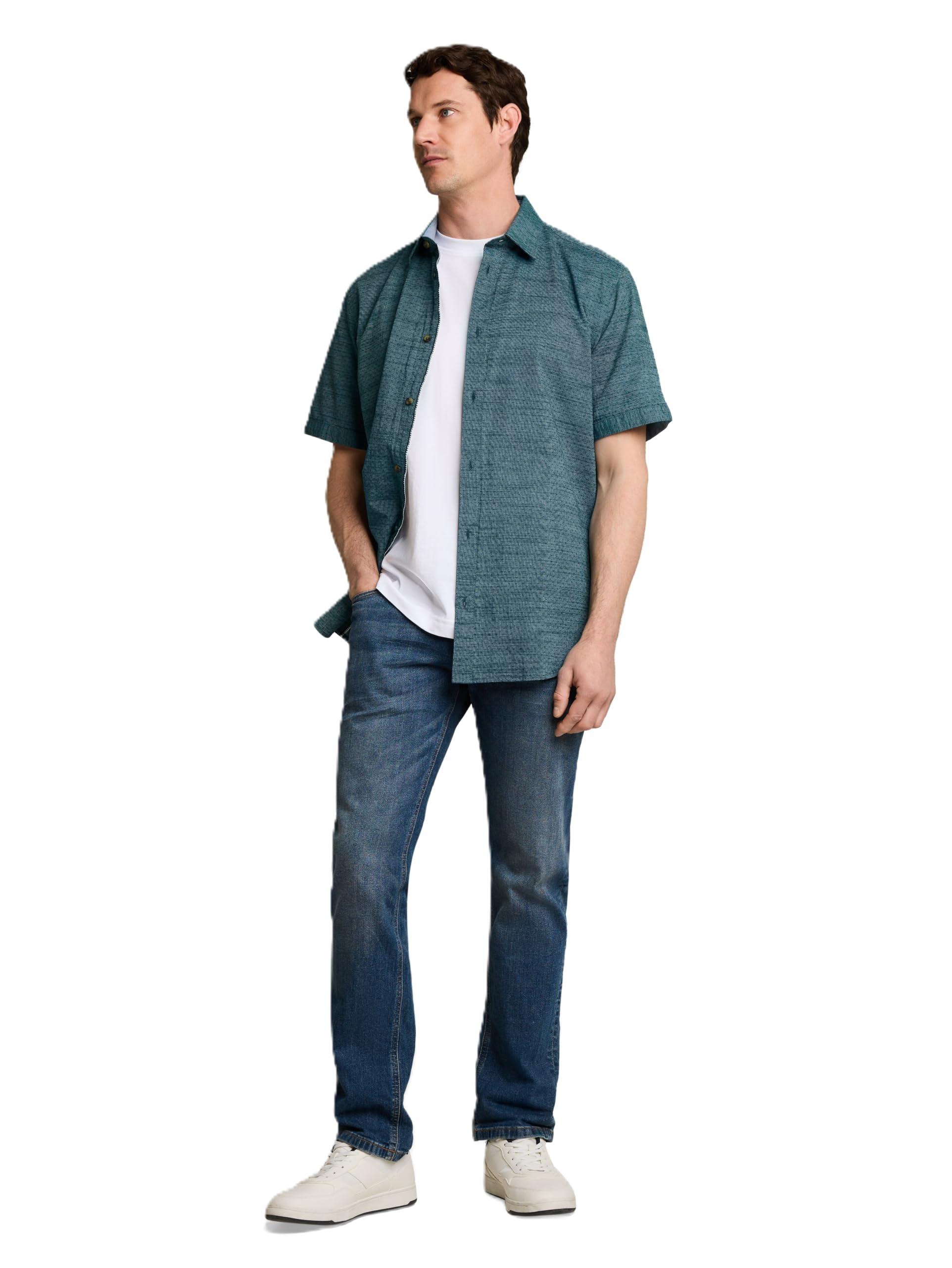 tom-tailor-1053339-herren-regular-fit-kurzarmhemd-aus-baumwolle image 2