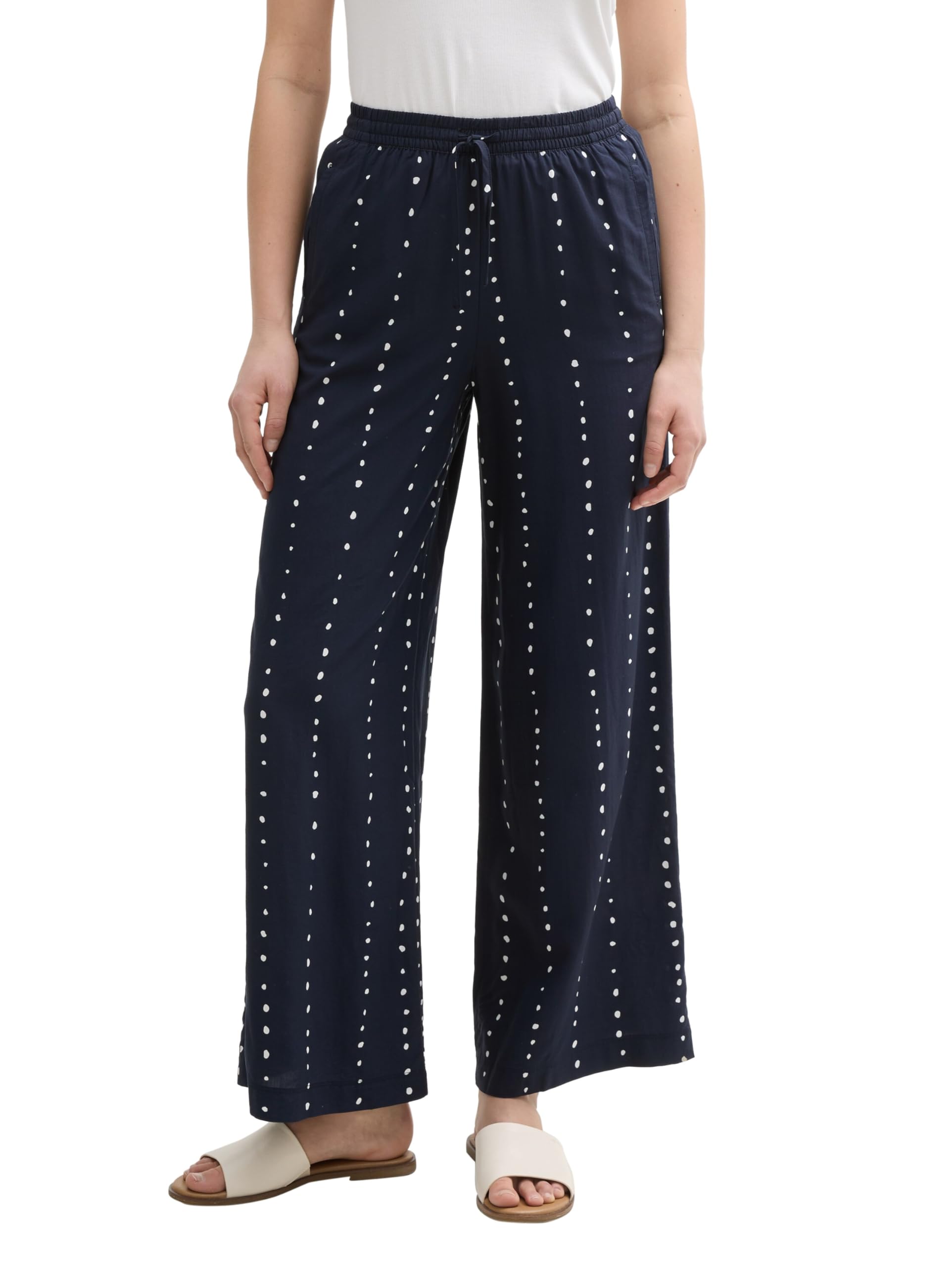 tom-tailor-damen-loose-wide-leg-palazzo-hose image 1