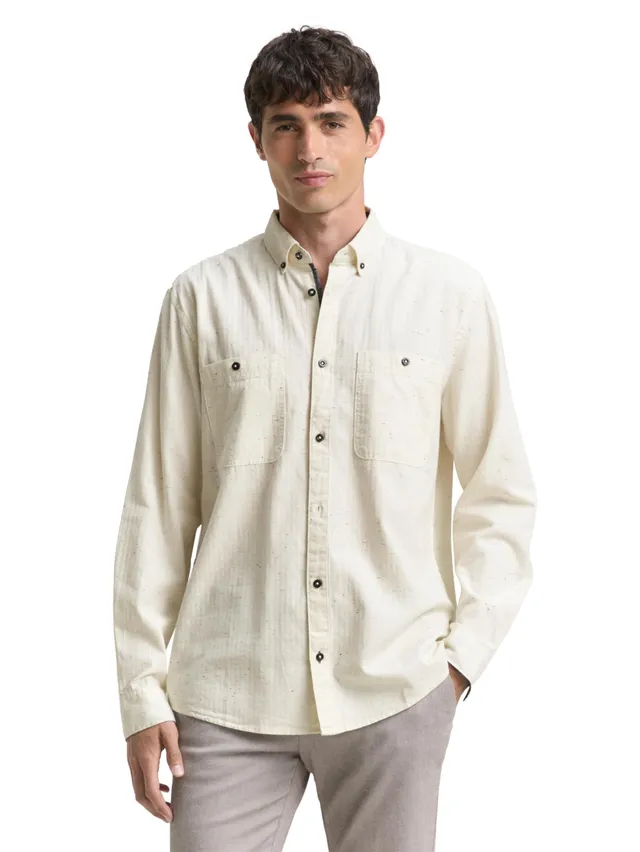 tom-tailor-1048437-herren-regular-fit-hemd-melange-optik-1er-pack image 1