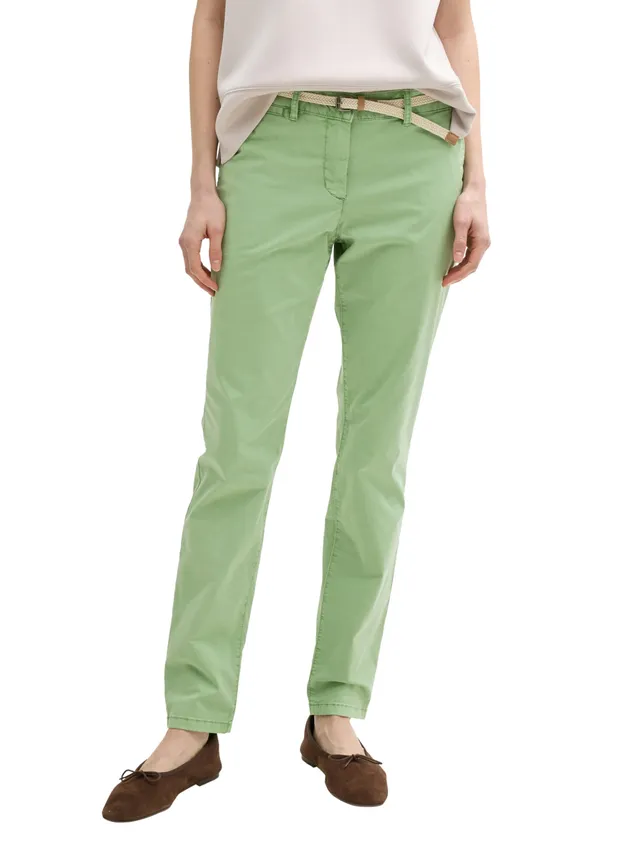 tom-tailor-slim-chino-hose-mit-g-rtel-damen image 1