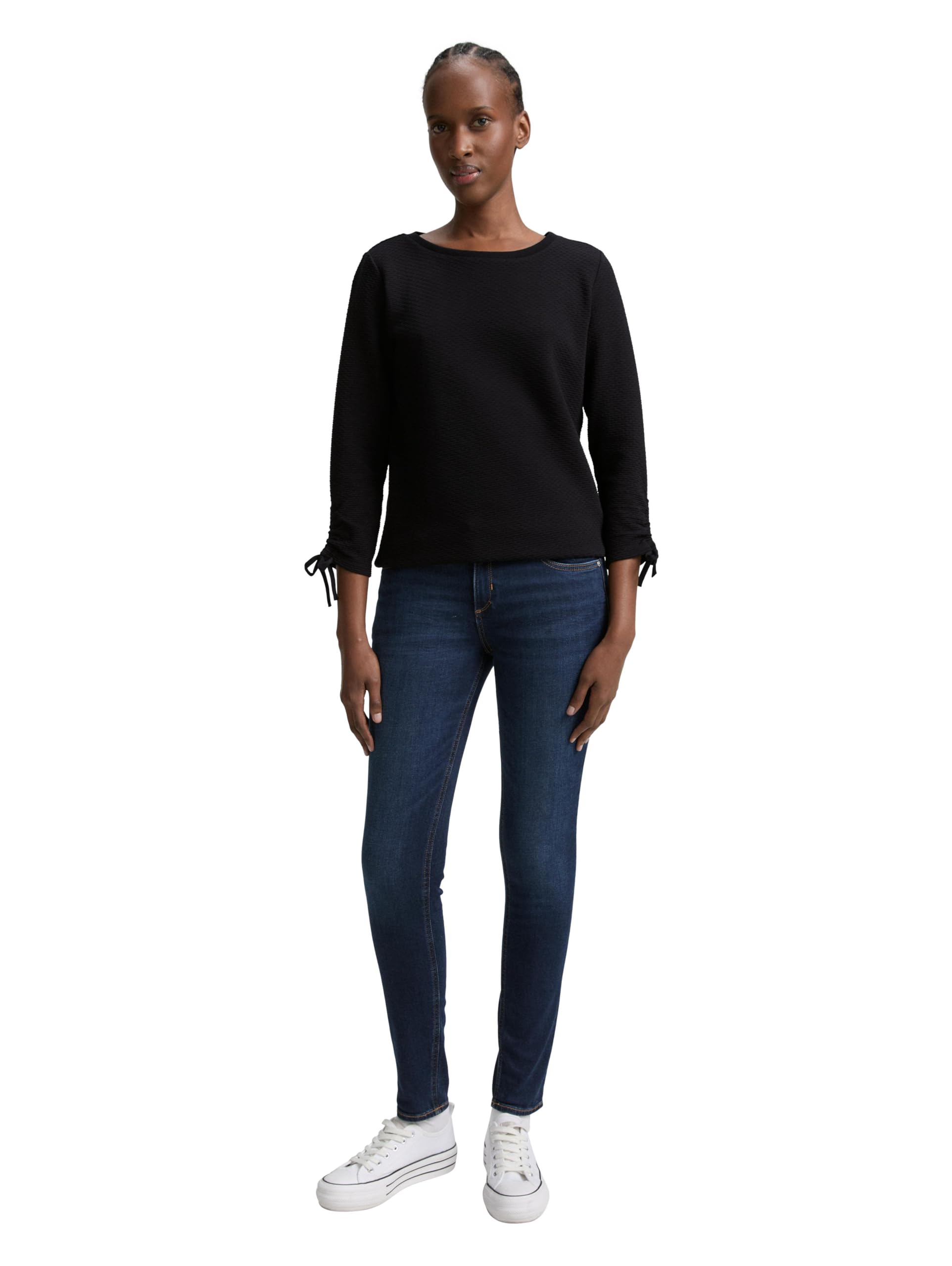 tom-tailor-denim-damen-1047227-sweatshirt-mit-raff-rmeln image 2
