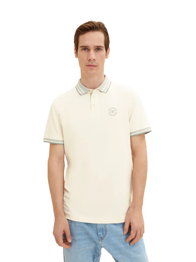 tom-tailor-herren-poloshirt-mit-logo-print-regular-fit image 1