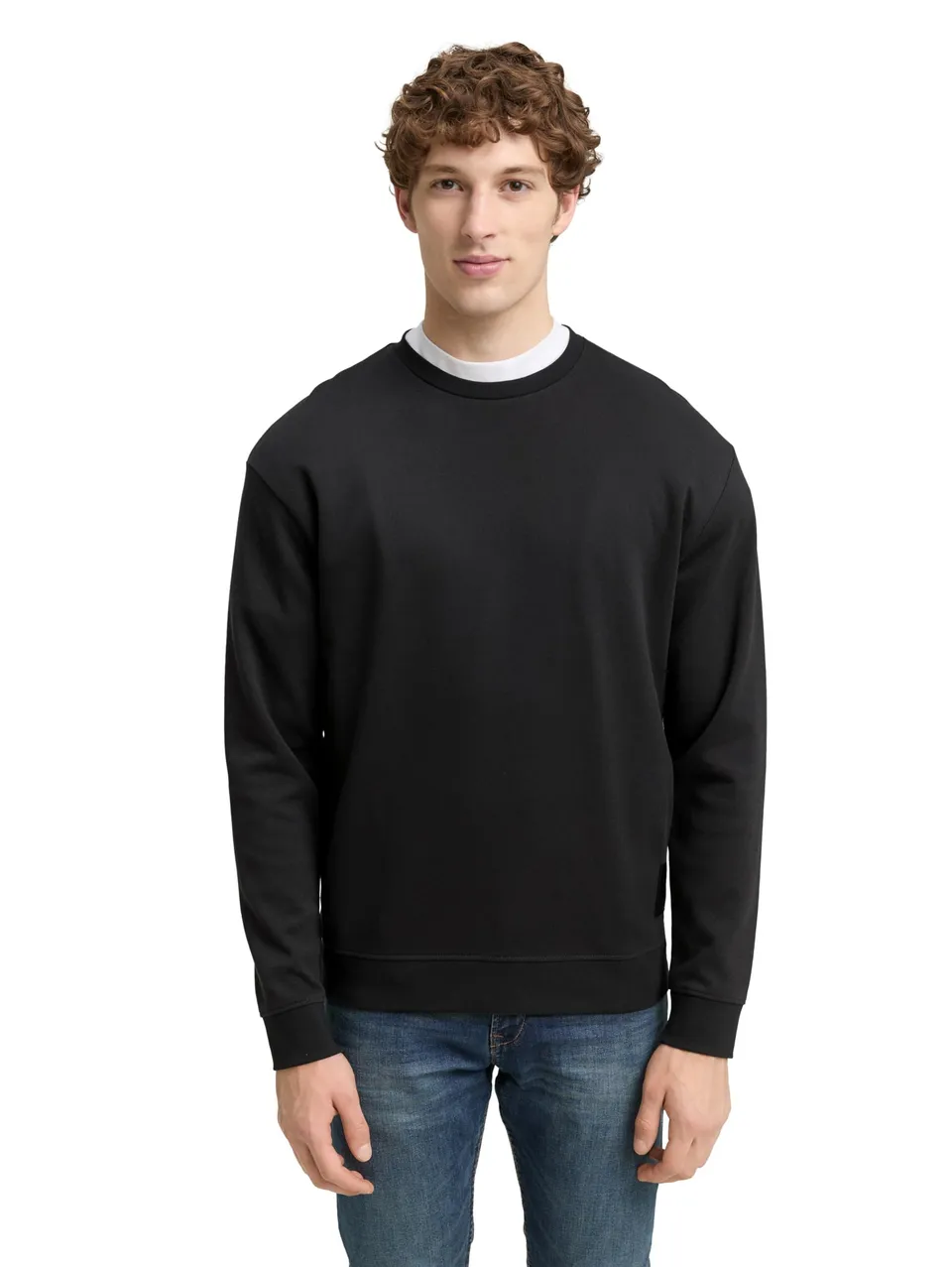tom-tailor-denim-herren-basic-piqu-sweatshirt-rundhals image 1