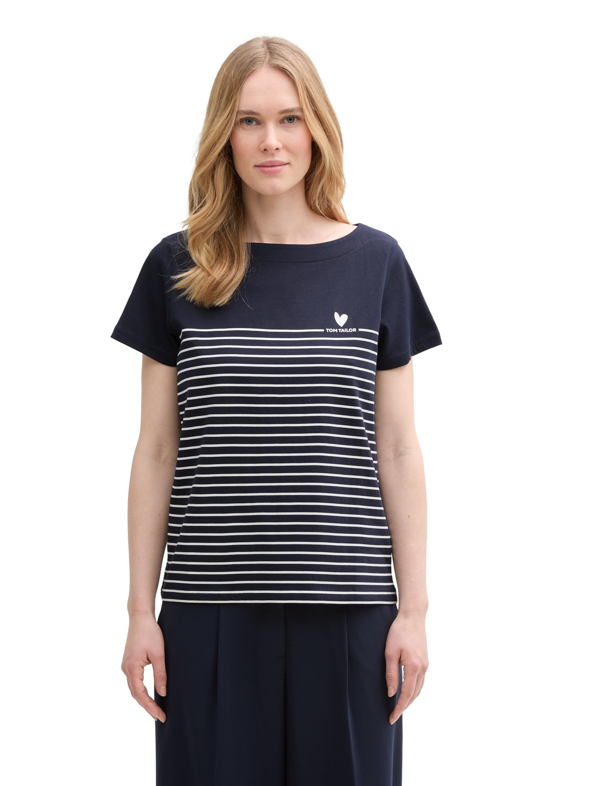 tom-tailor-t-shirt-damen-mit-streifenmuster image 1