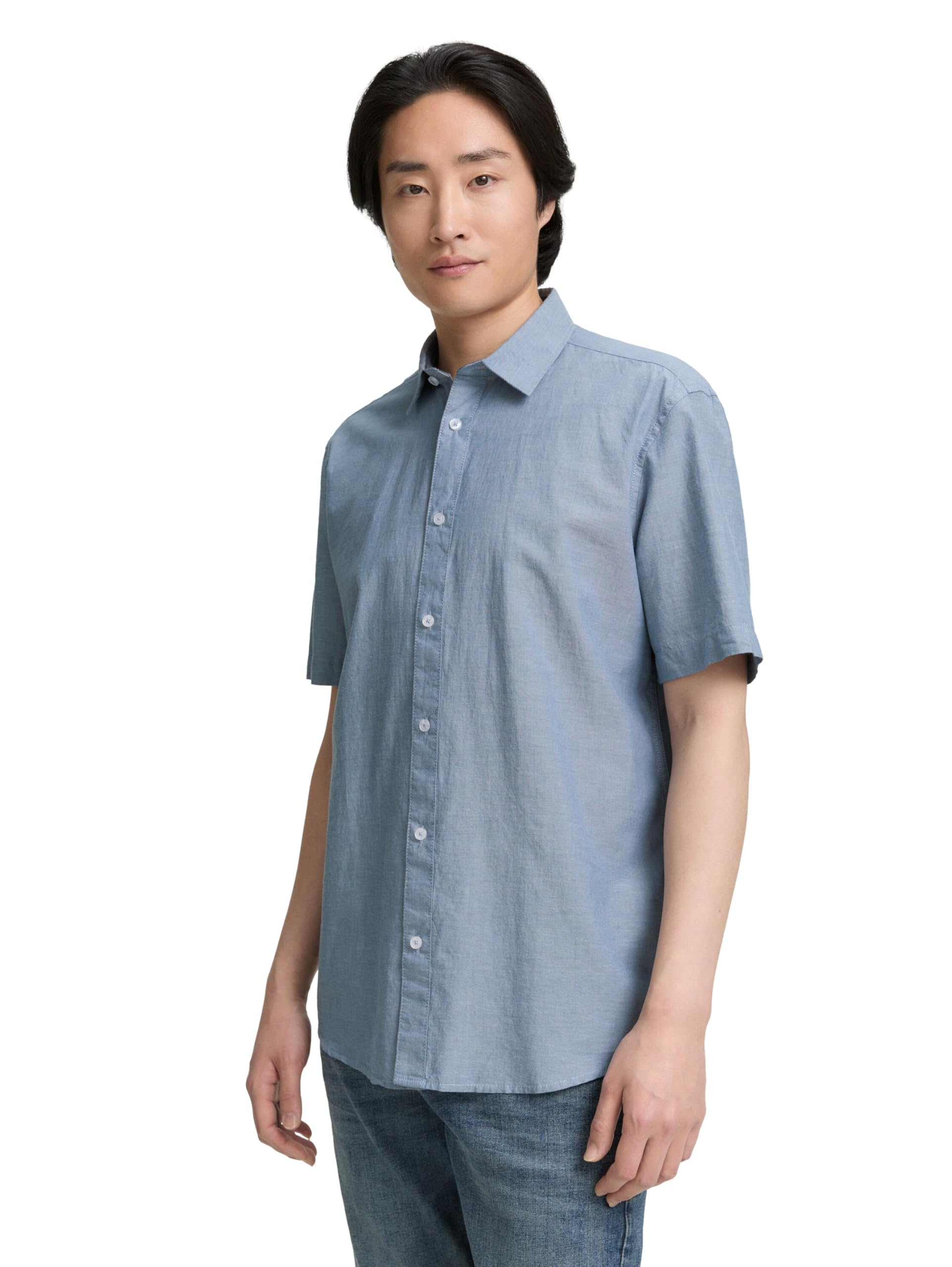tom-tailor-herren-1047322-regular-fit-kurzarmhemd-baumwolle image 6