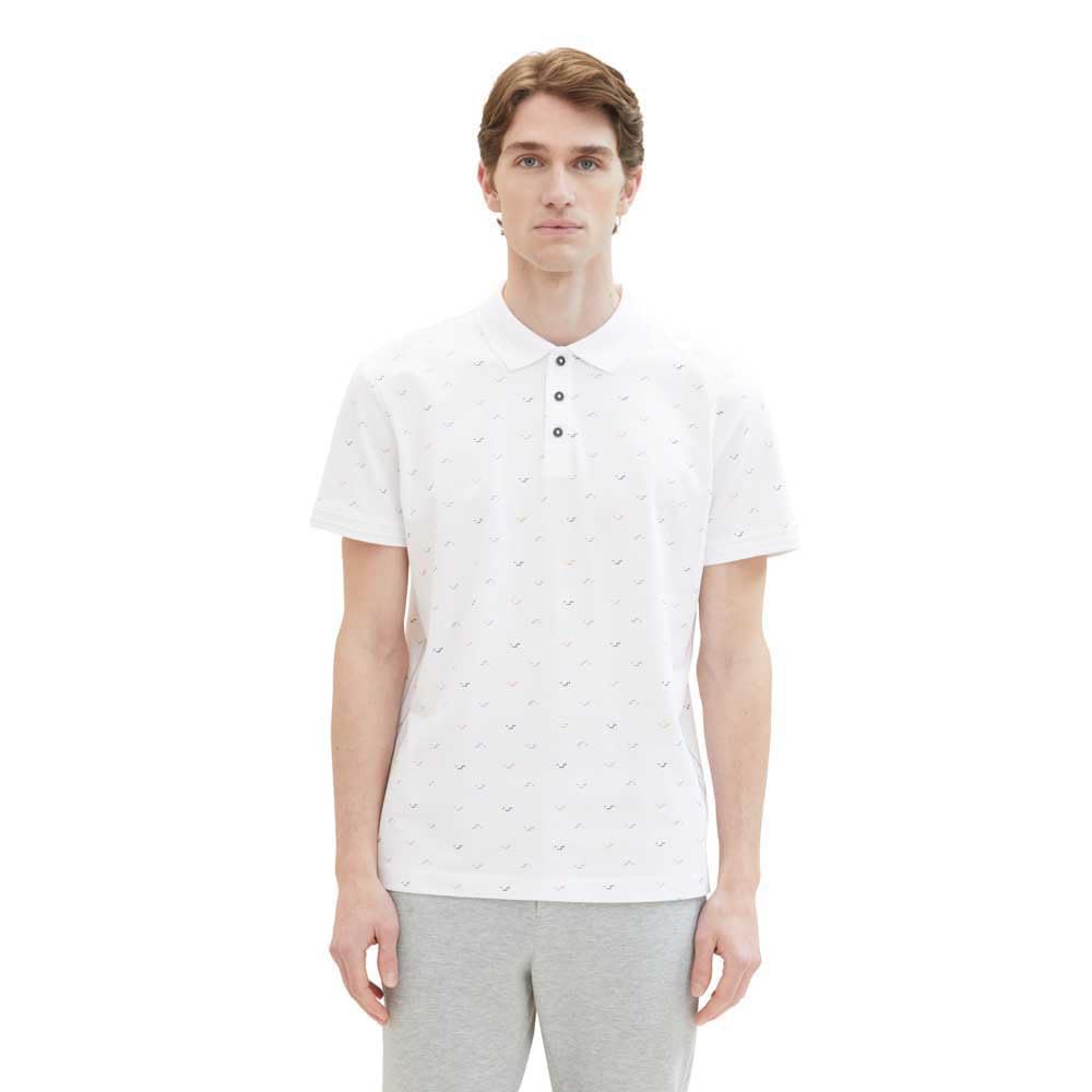 tom-tailor-herren-poloshirt-mit-punkten-34624-white-letter-design-gr-e-l image 1