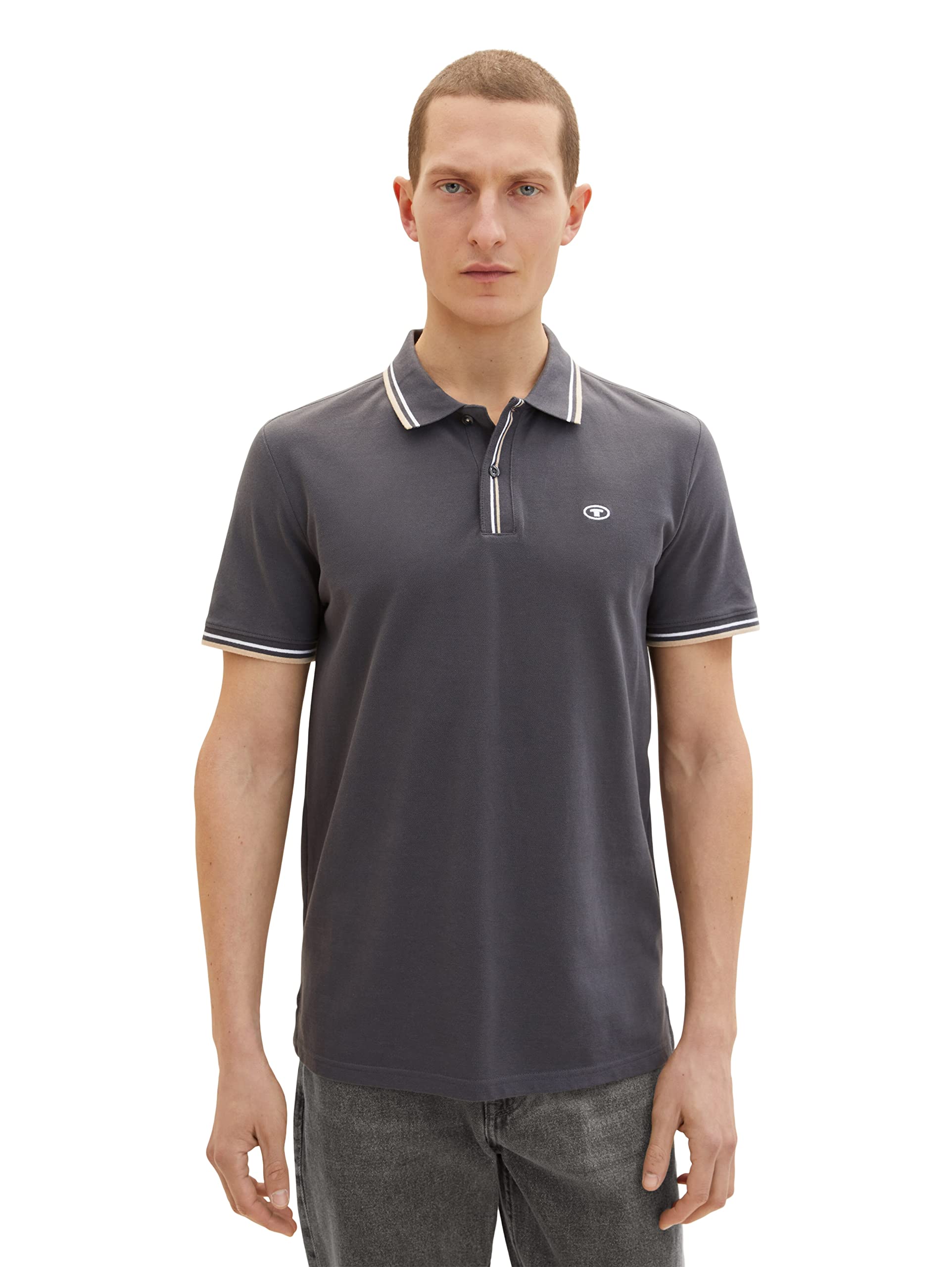 tom-tailor-herren-poloshirt-mit-logo-stickerei-regular-fit image 7