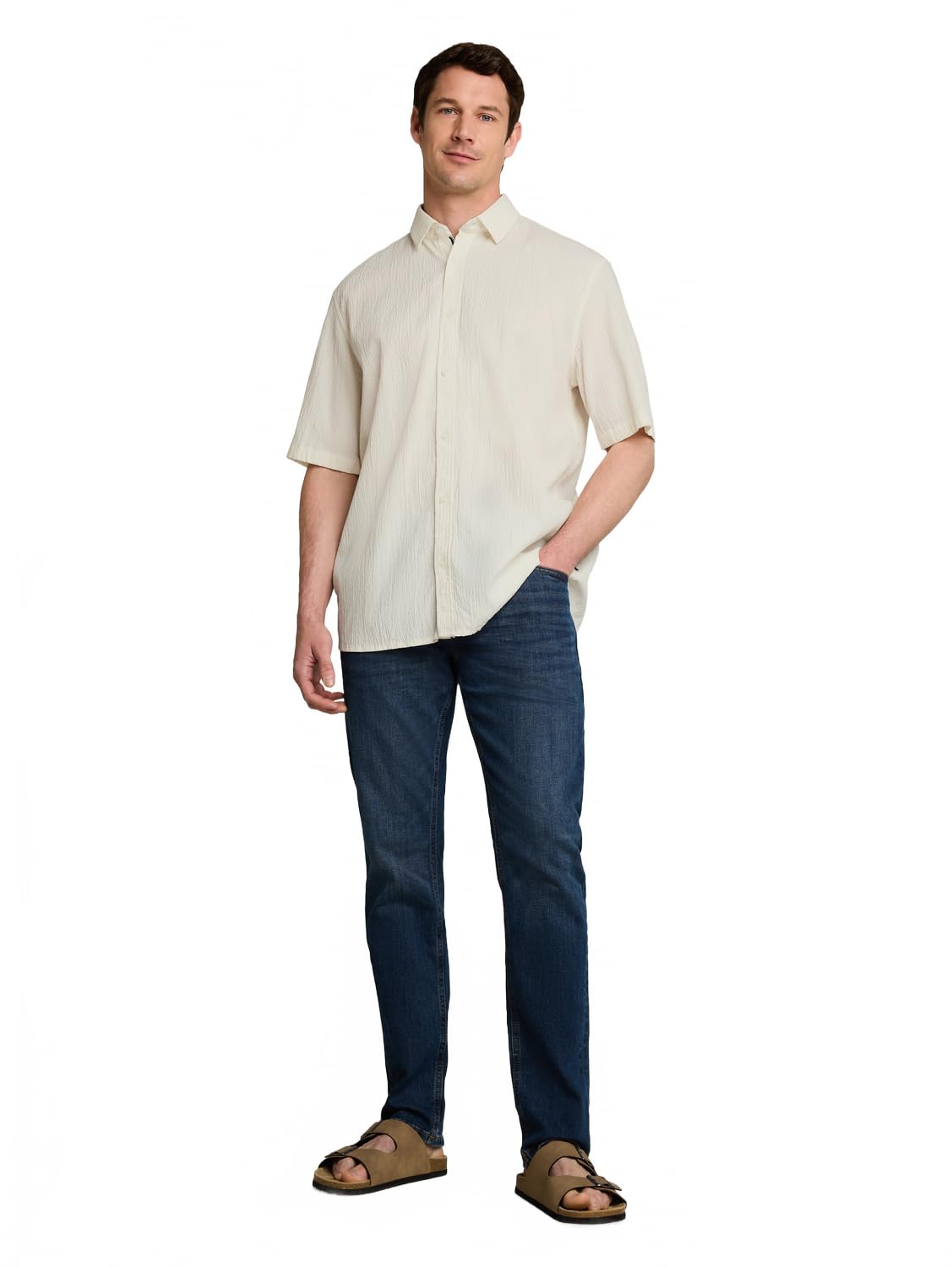 tom-tailor-herren-1050939-comfort-fit-seersucker-kurzarmhemd image 2