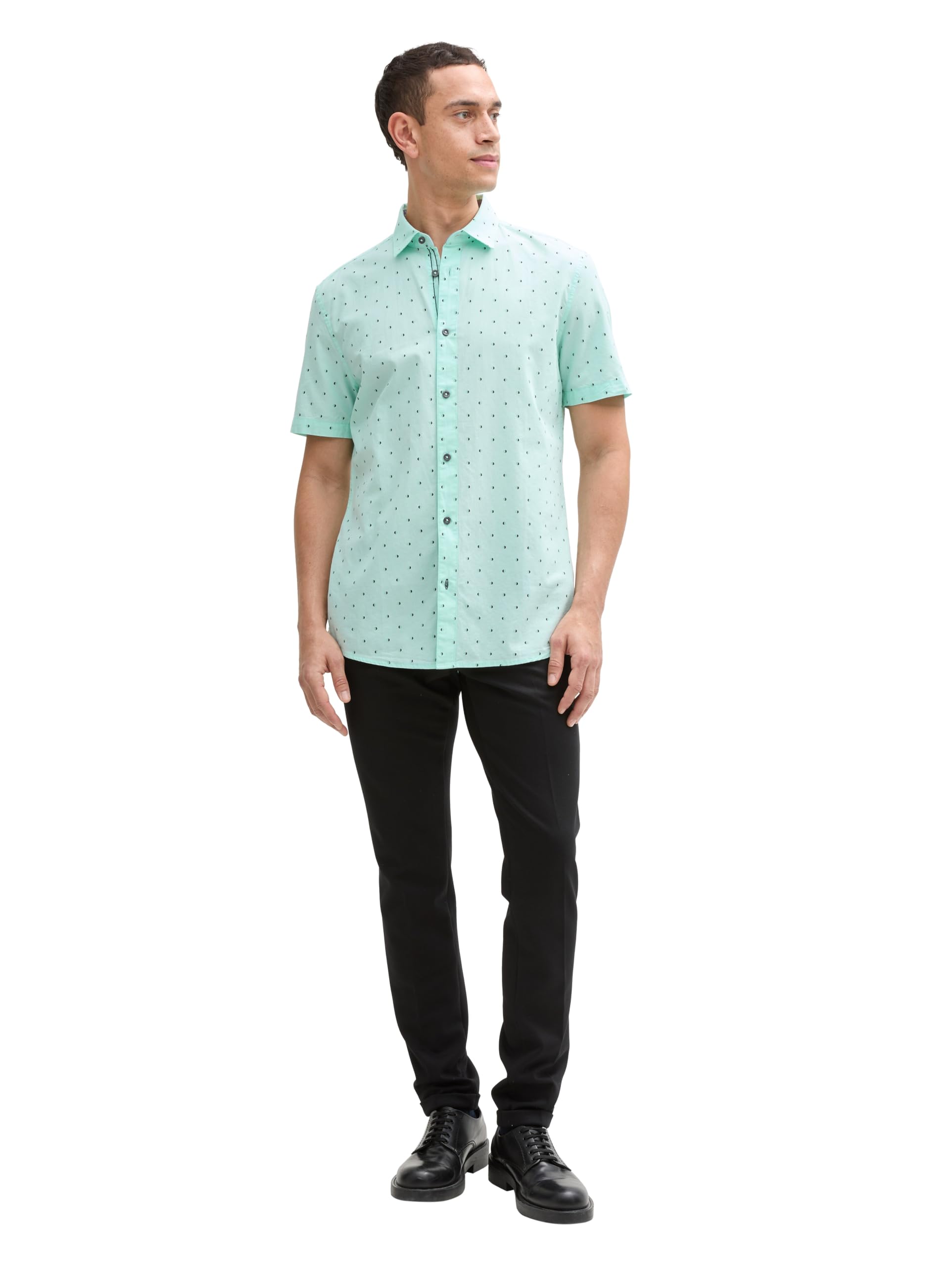 tom-tailor-herren-fitted-kurzarmhemd-mit-muster image 2